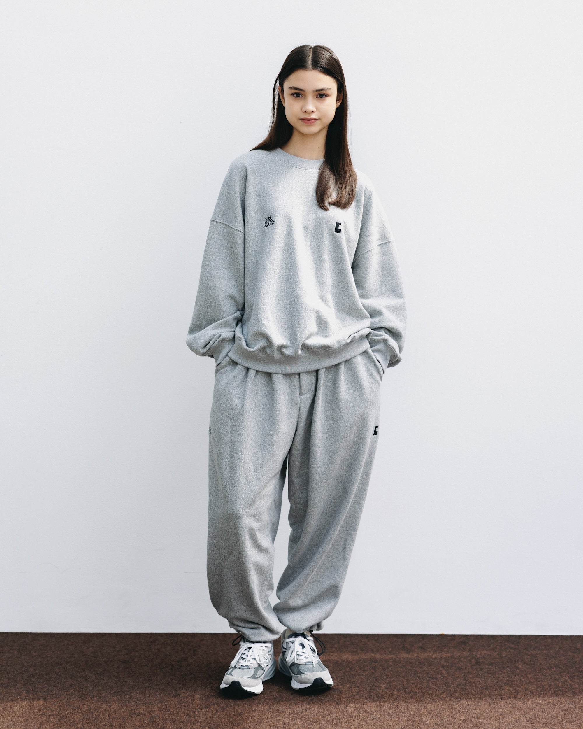 【10.15 WED 20:00- IN STOCK】"C"SWEAT WIDE TAPERED PANTS FOR YGM (GRAY)