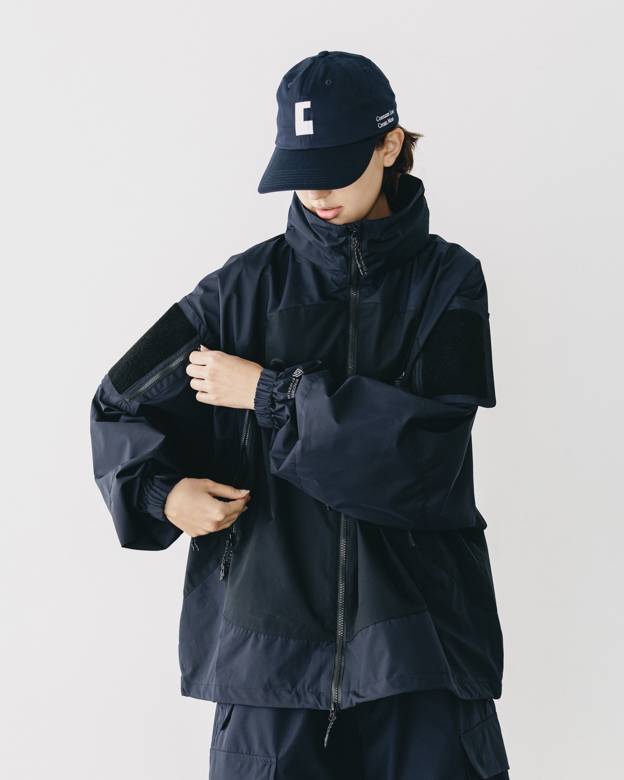 【9.17 WED 20:00- IN STOCK】+phenix WINDSTOPPER® by GORE-TEX LABS CITY MILITARY JACKET (NAVY×BLACK)