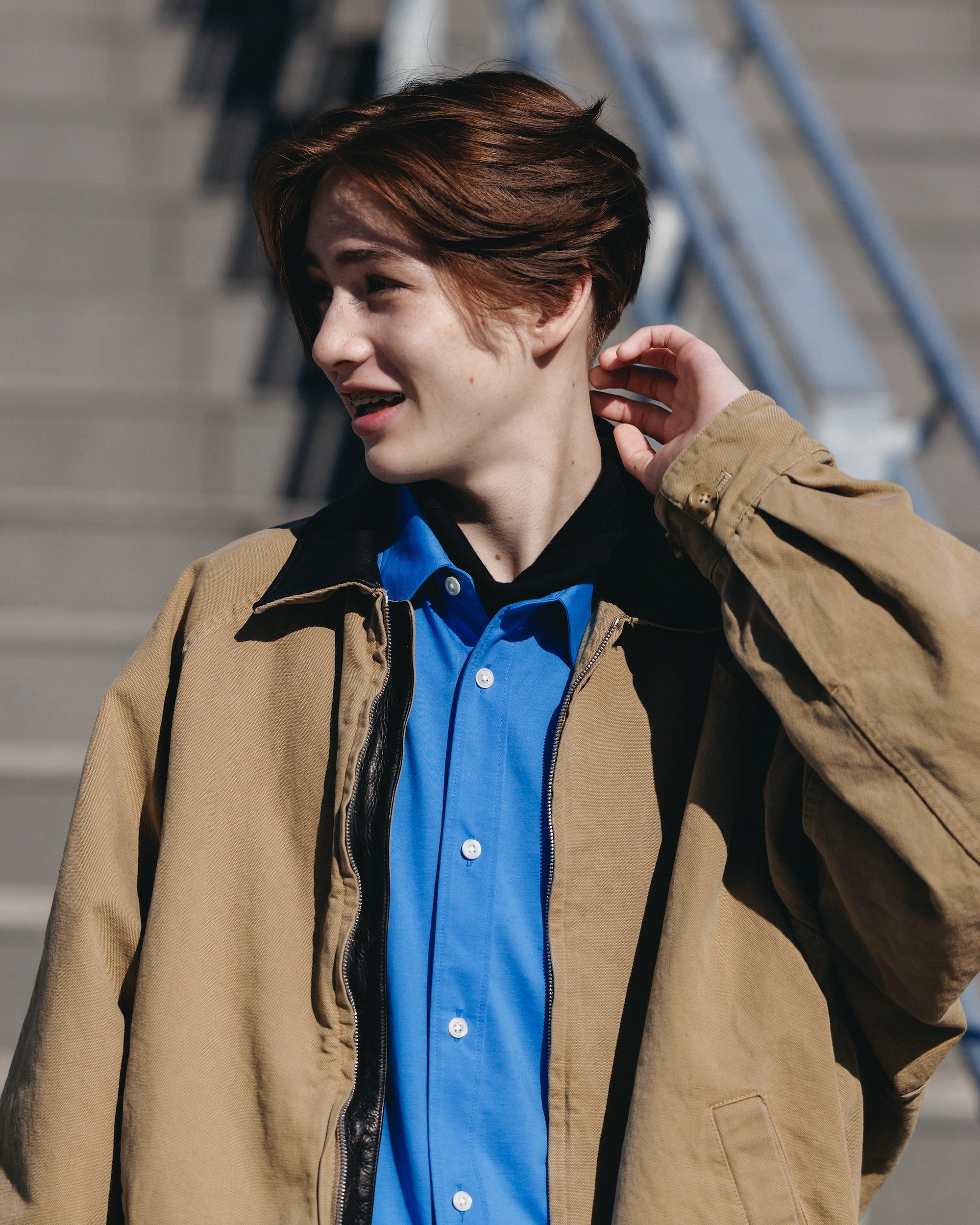 VINTAGE DYED DUCK CITY UTILITY JACKET (BEIGE)