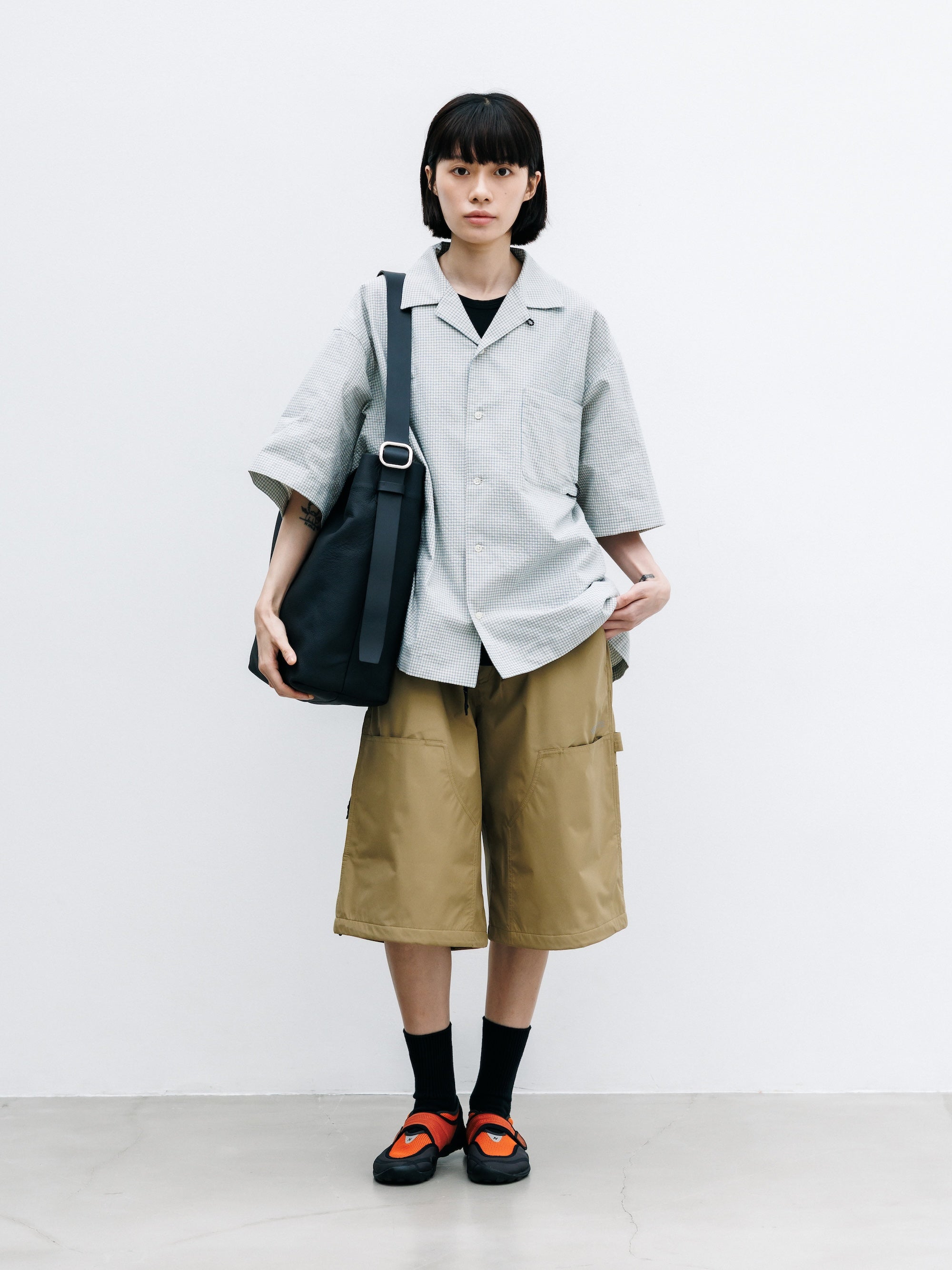 【8.8 SAT 20:00- IN STOCK】GRAIN LEATHER EDITOR’S BAG (BLACK)