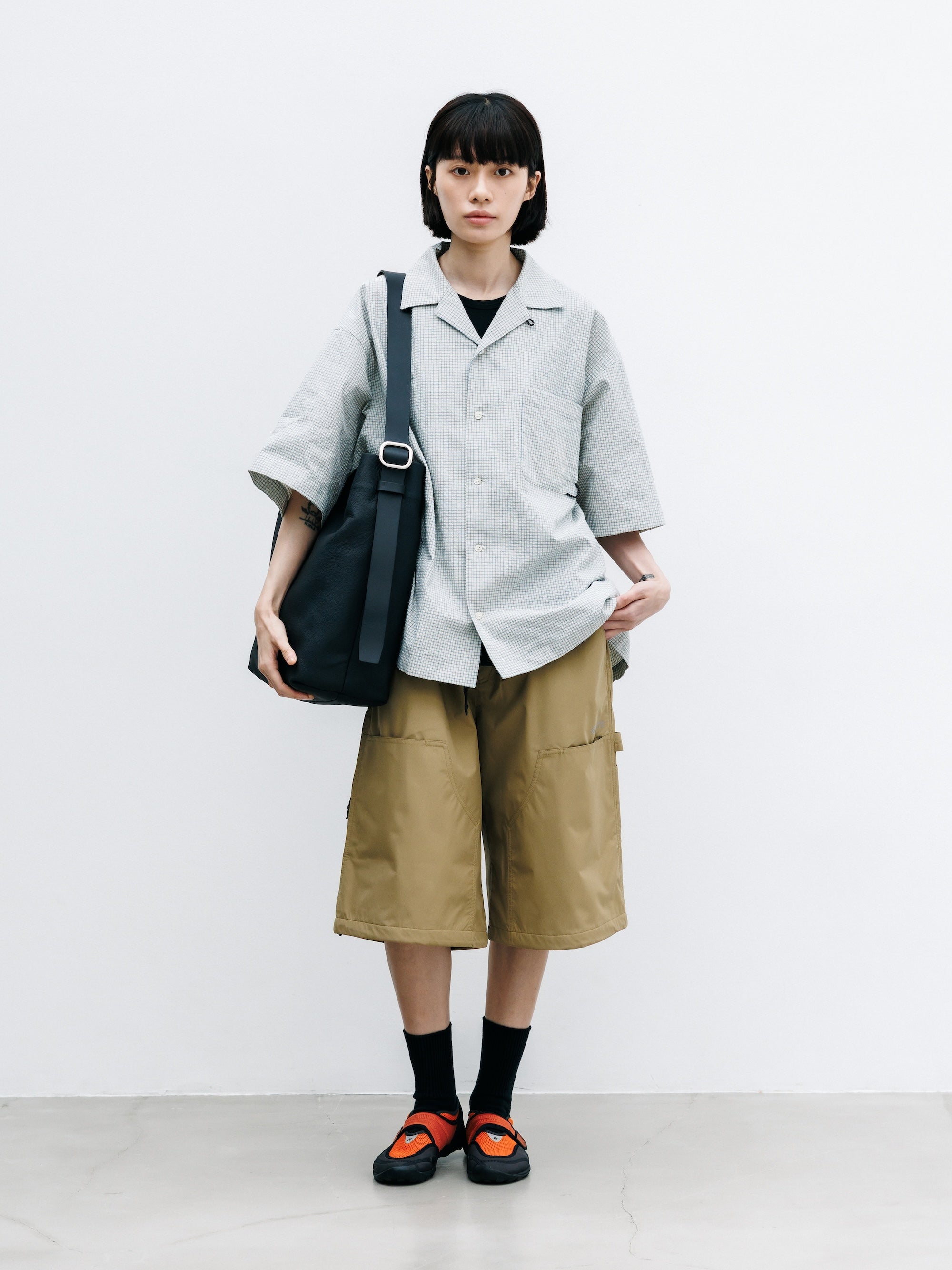 【7.22 WED 20:00- IN STOCK】+phenix WINDSTOPPER® by GORE-TEX LABS CITY DOUBLE KNEE WORKER HALF PANTS (CAMEL BEIGE)