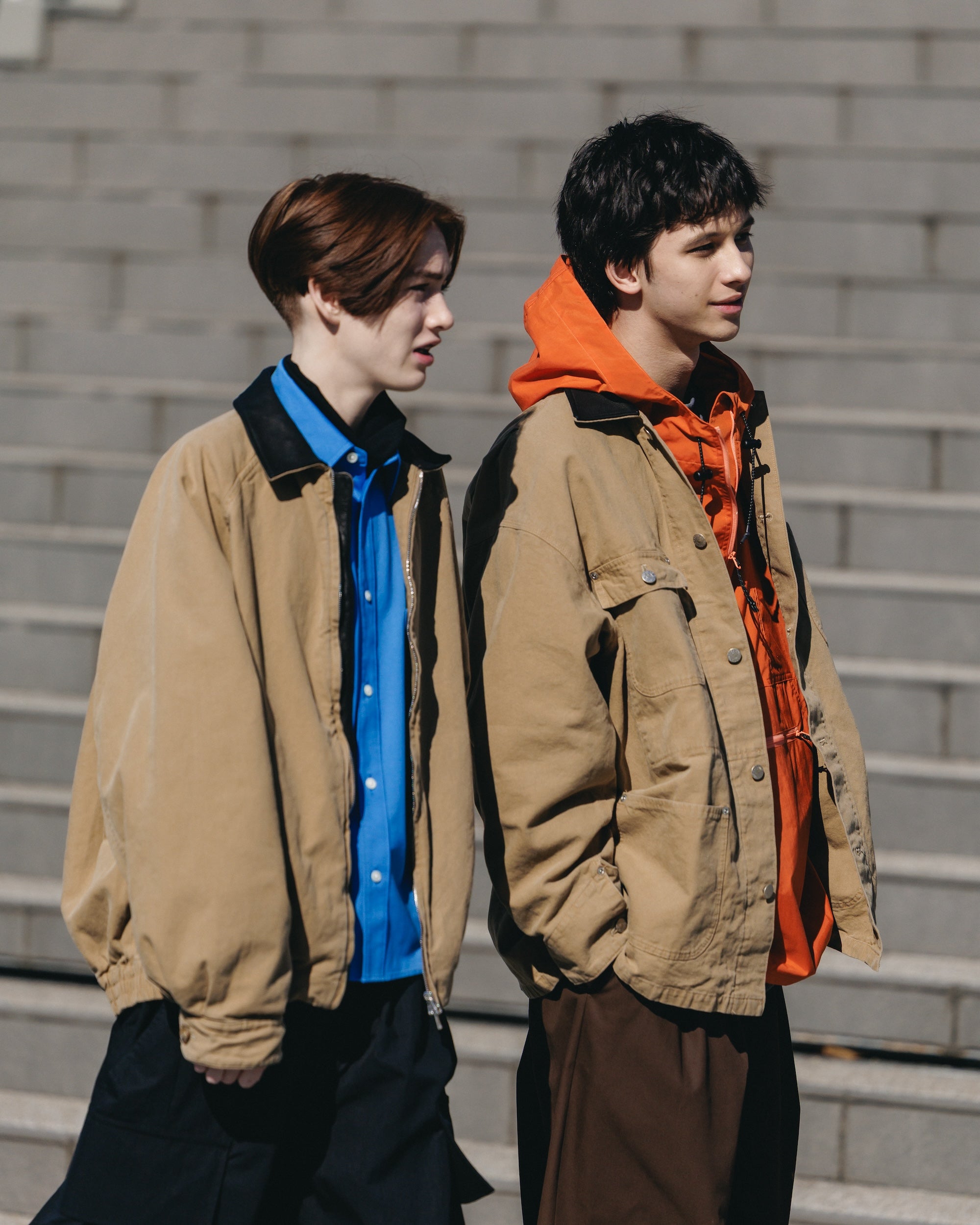 VINTAGE DYED DUCK CITY UTILITY JACKET (BEIGE)