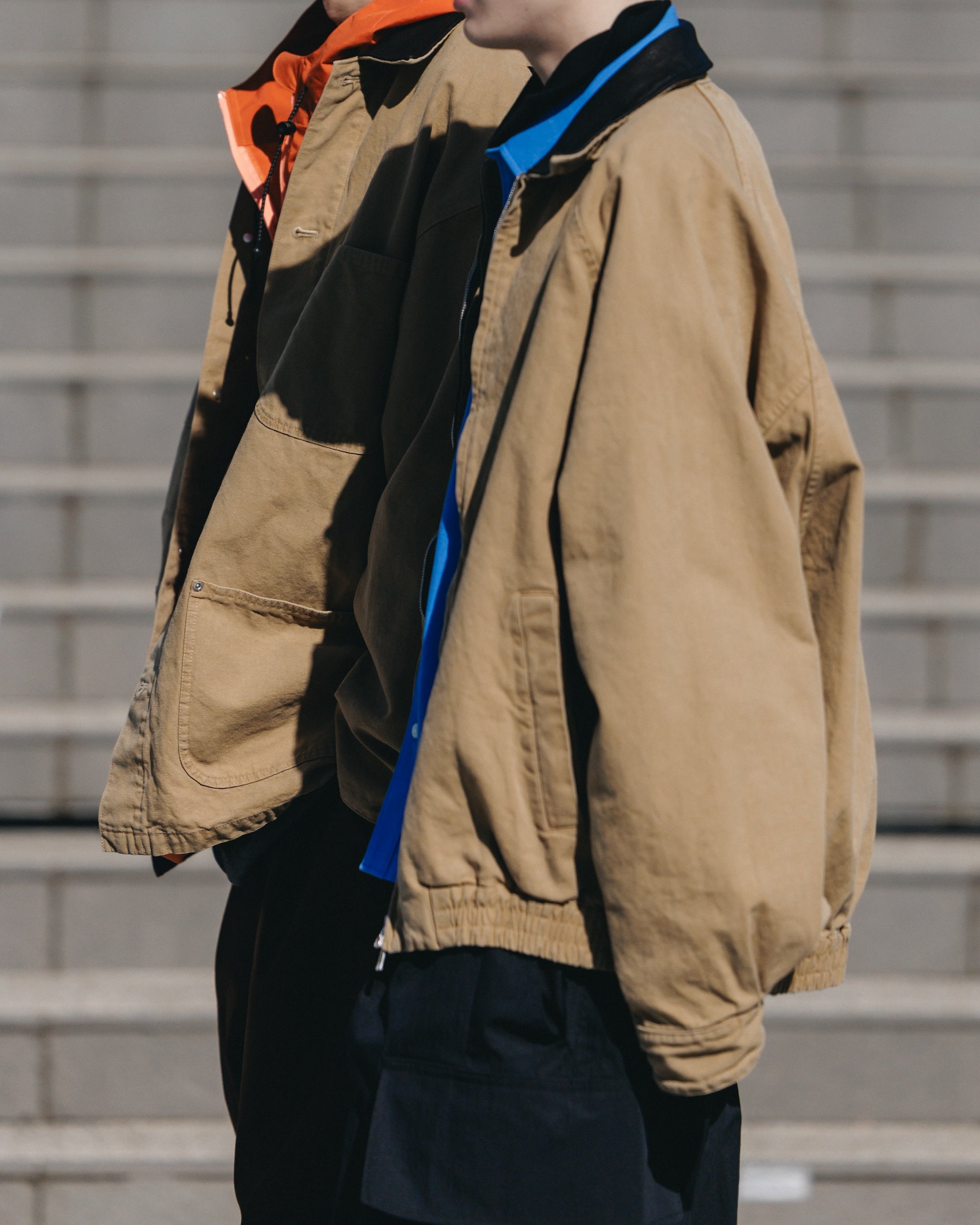 VINTAGE DYED DUCK CITY UTILITY JACKET (BEIGE)