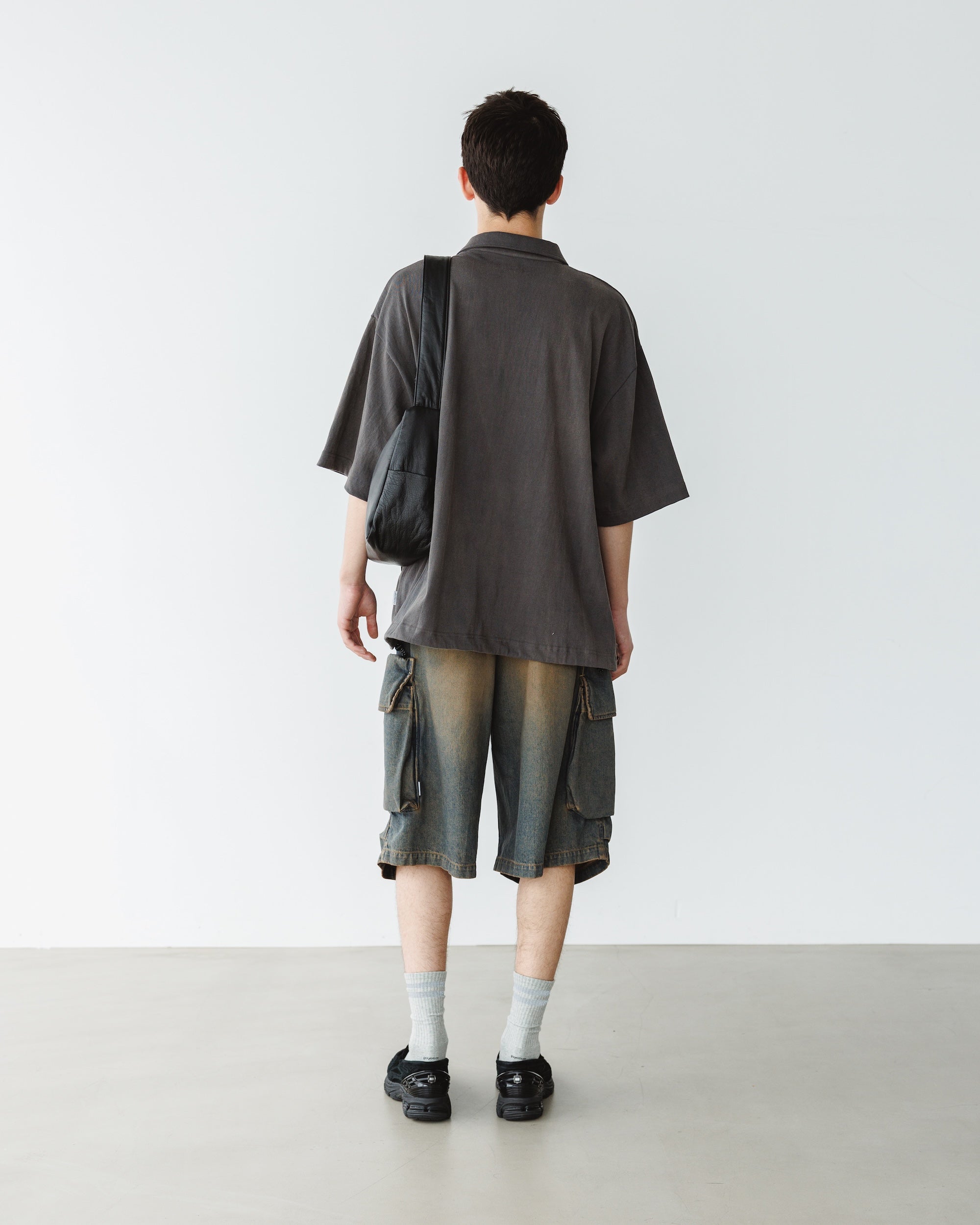 CITY S/S HALF ZIP SHIRT (BLACK)