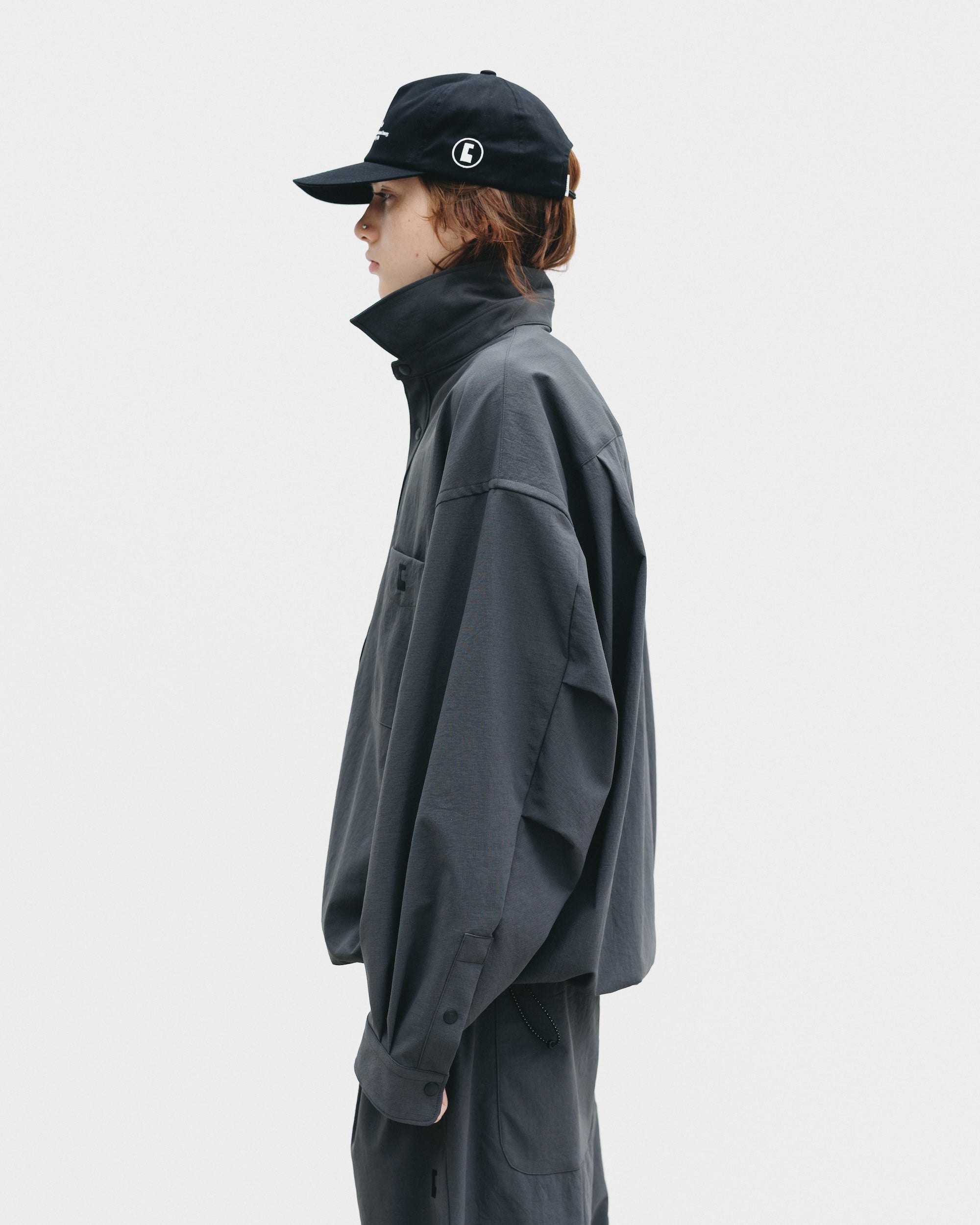 【9.20 SAT 20:00- IN STOCK】CITY UNIFORM L/S PULLOVER SHIRT (GRAY)