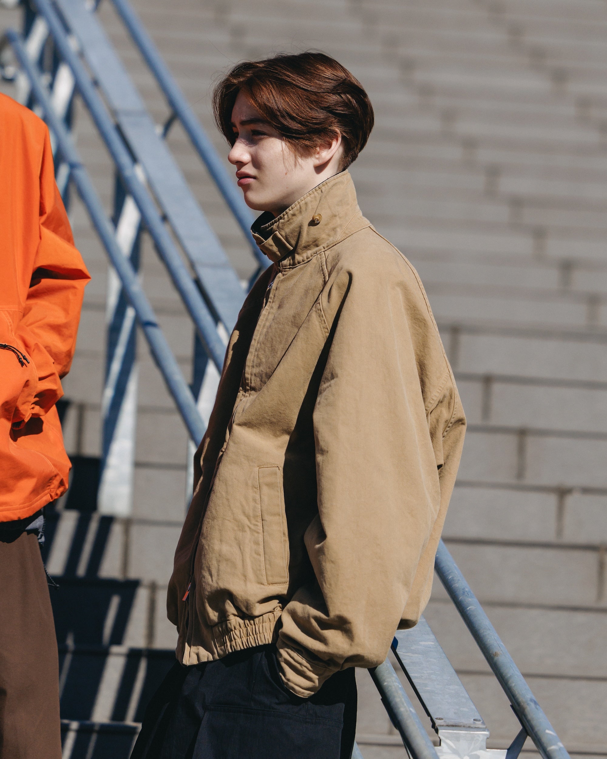 VINTAGE DYED DUCK CITY UTILITY JACKET (BEIGE)