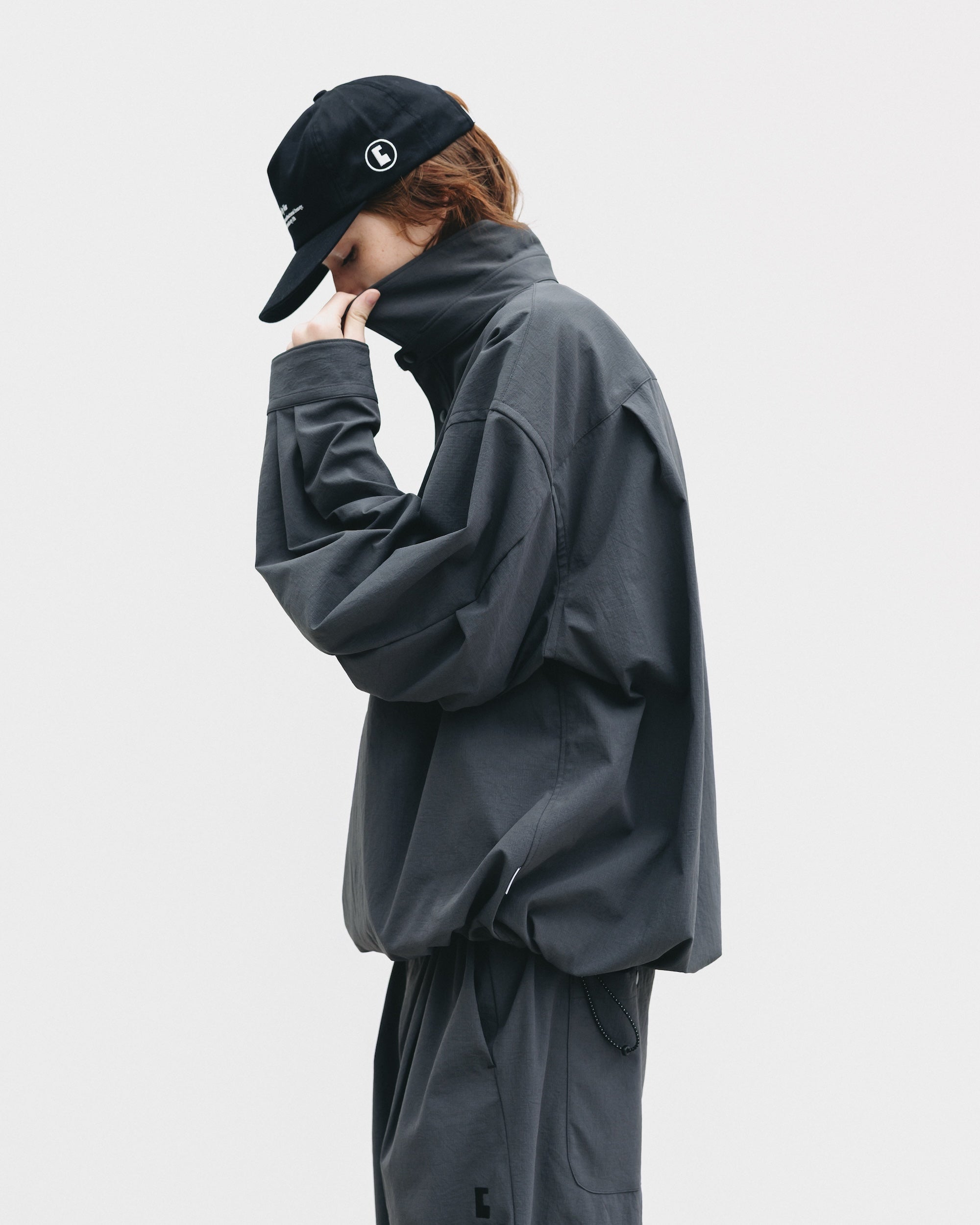 【9.20 SAT 20:00- IN STOCK】CITY UNIFORM L/S PULLOVER SHIRT (GRAY)