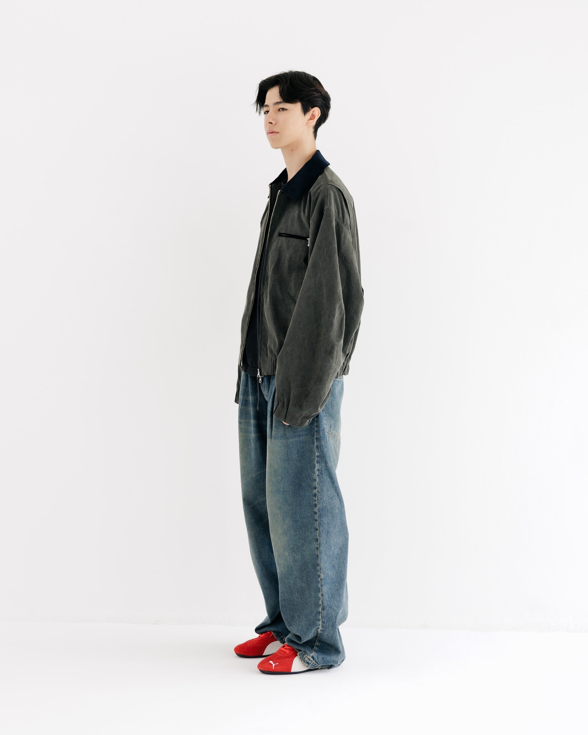【8.30 SAT 20:00- IN STOCK】VINTAGE COTTON WORKER JACKET (BLACK)