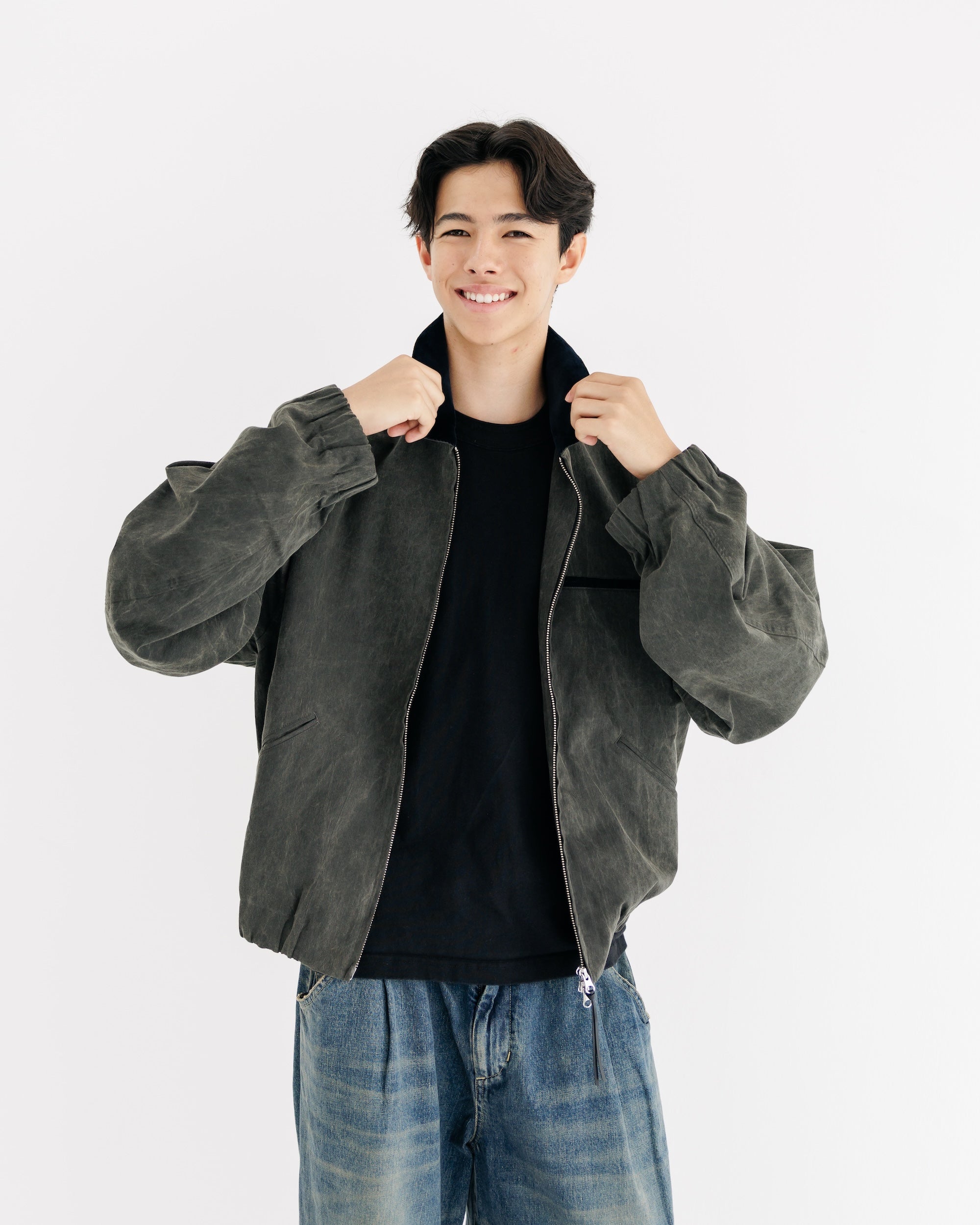 【8.30 SAT 20:00- IN STOCK】VINTAGE COTTON WORKER JACKET (BLACK)