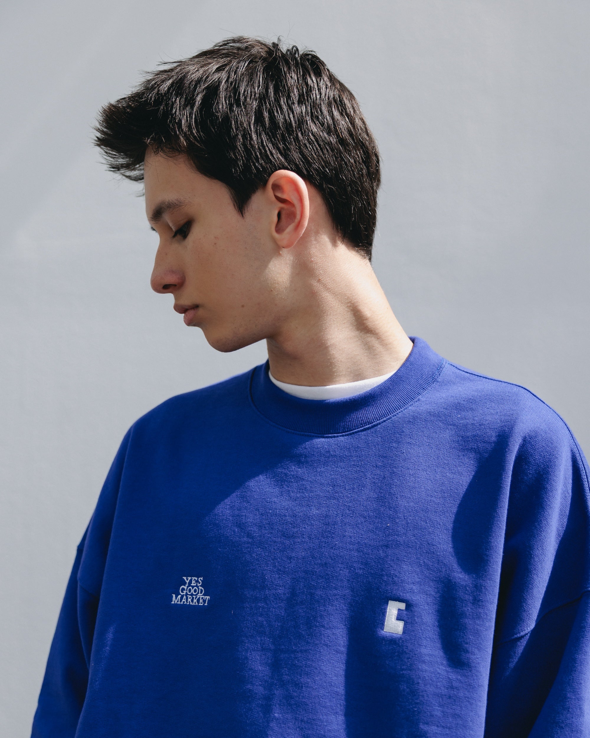 【10.15 WED 20:00- IN STOCK】"C"SWEATSHIRT FOR YGM (BLUE)