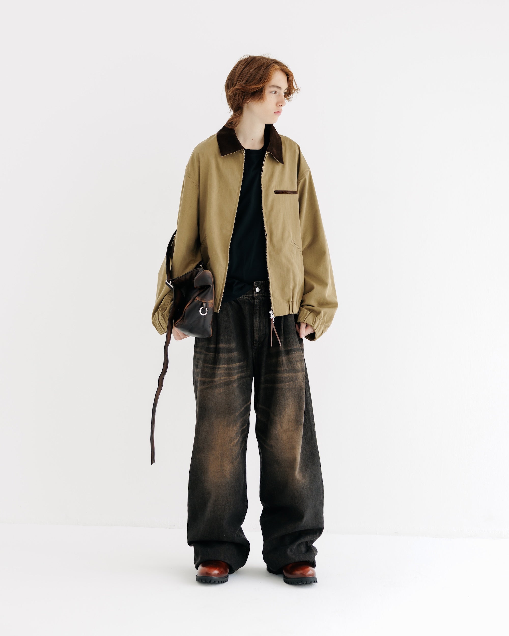 【8.30 SAT 20:00- IN STOCK】VINTAGE COTTON WORKER JACKET (BEIGE)