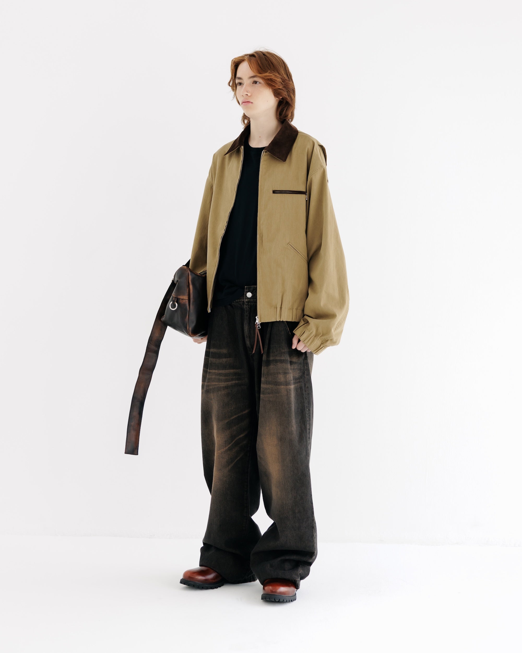 【8.30 SAT 20:00- IN STOCK】VINTAGE COTTON WORKER JACKET (BEIGE)