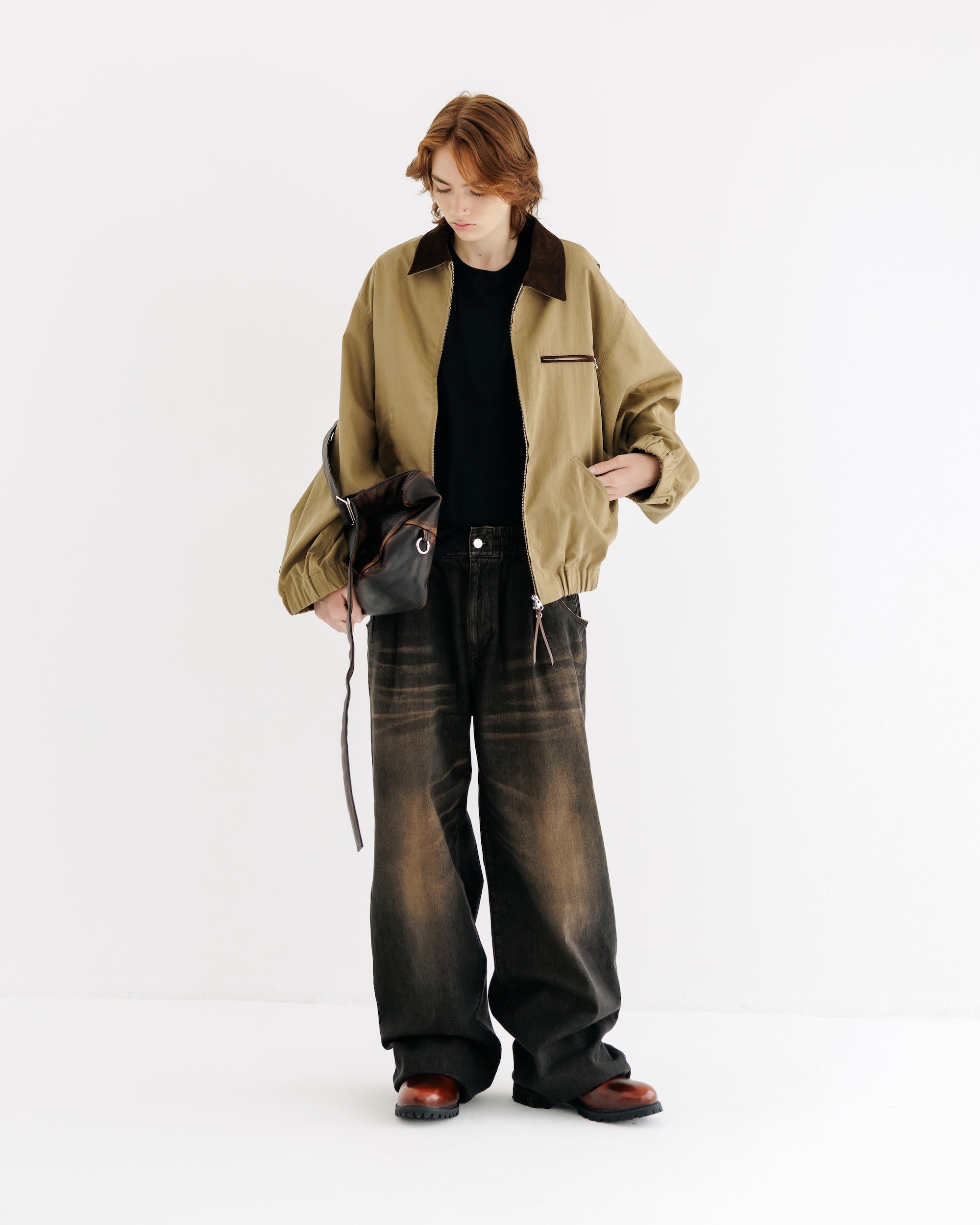 【8.30 SAT 20:00- IN STOCK】VINTAGE COTTON WORKER JACKET (BEIGE)
