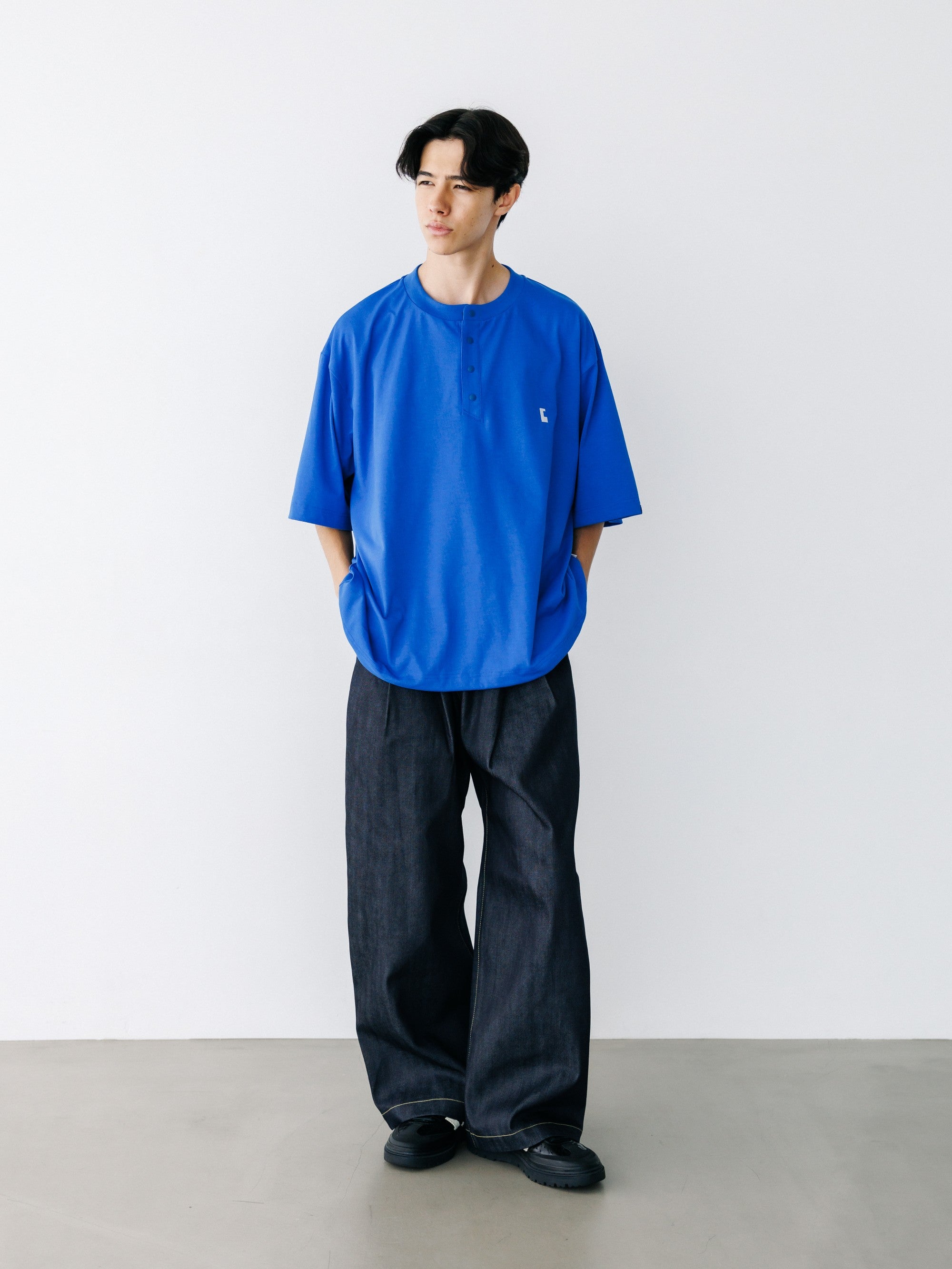 【8.19 WED 20:00- IN STOCK】RAW DENIM CITY WIDE STRAIGHT PANTS (RIGID INDIGO)