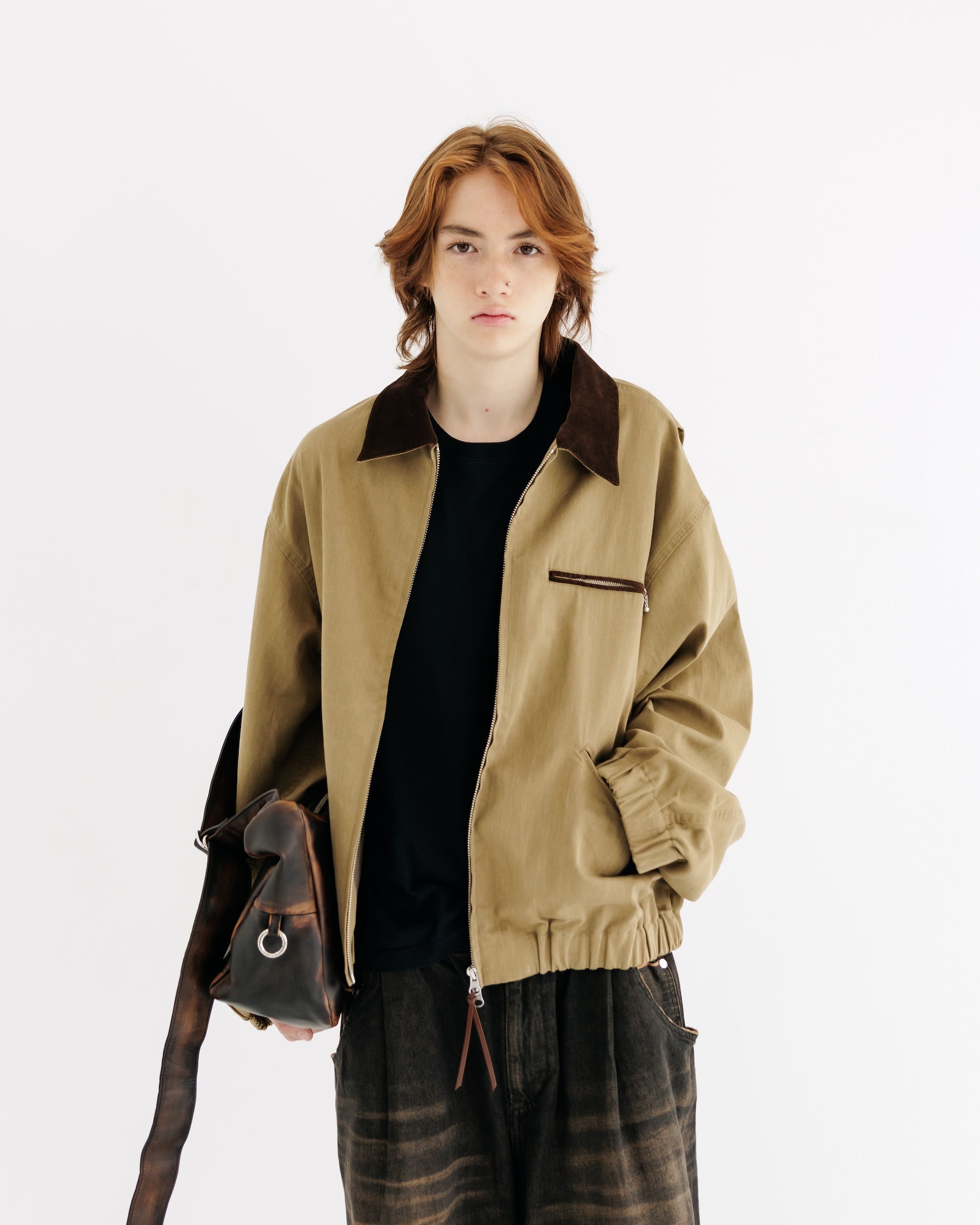 【8.30 SAT 20:00- IN STOCK】VINTAGE COTTON WORKER JACKET (BEIGE)