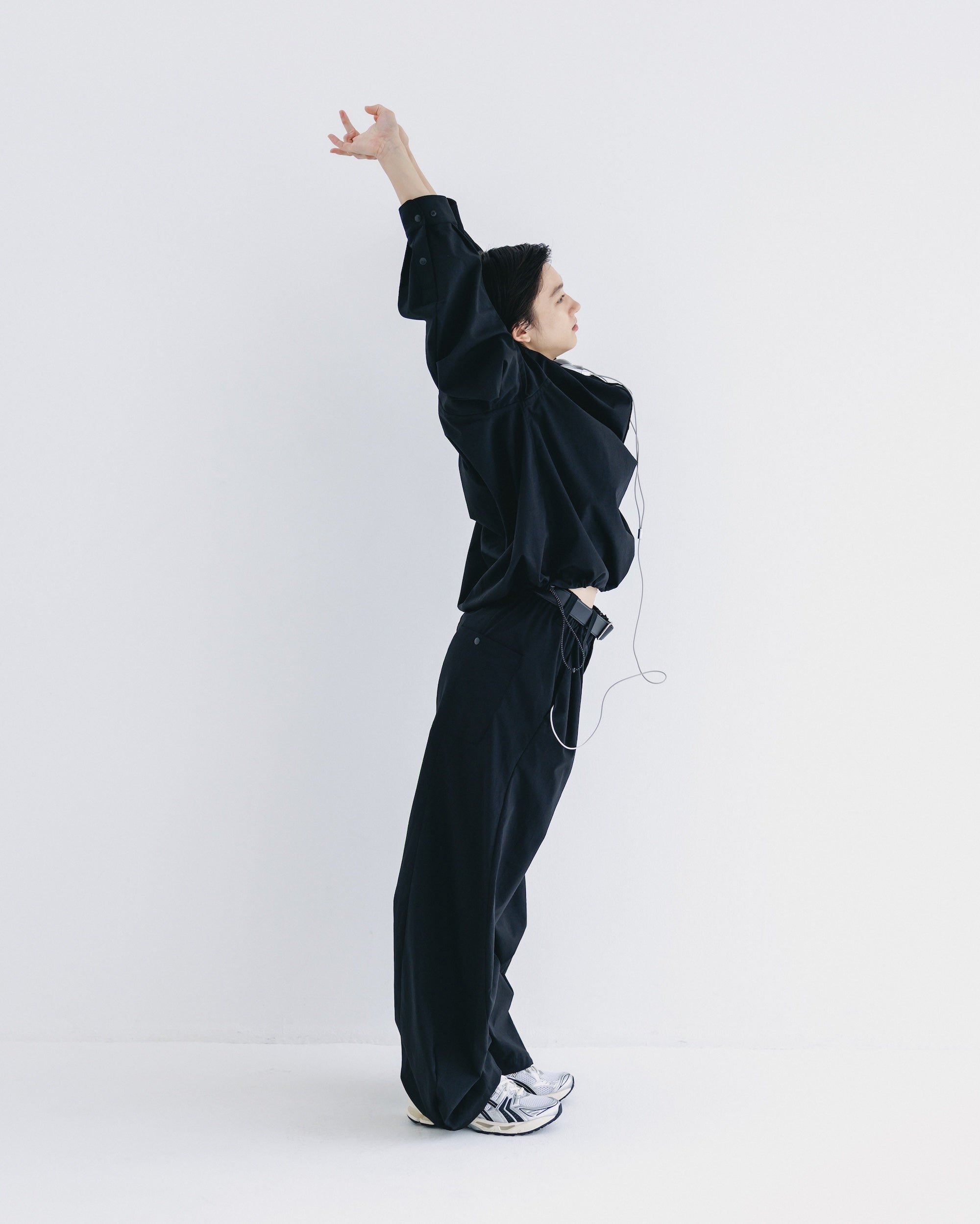 【9.20 SAT 20:00- IN STOCK】CITY UNIFORM L/S PULLOVER SHIRT (BLACK)