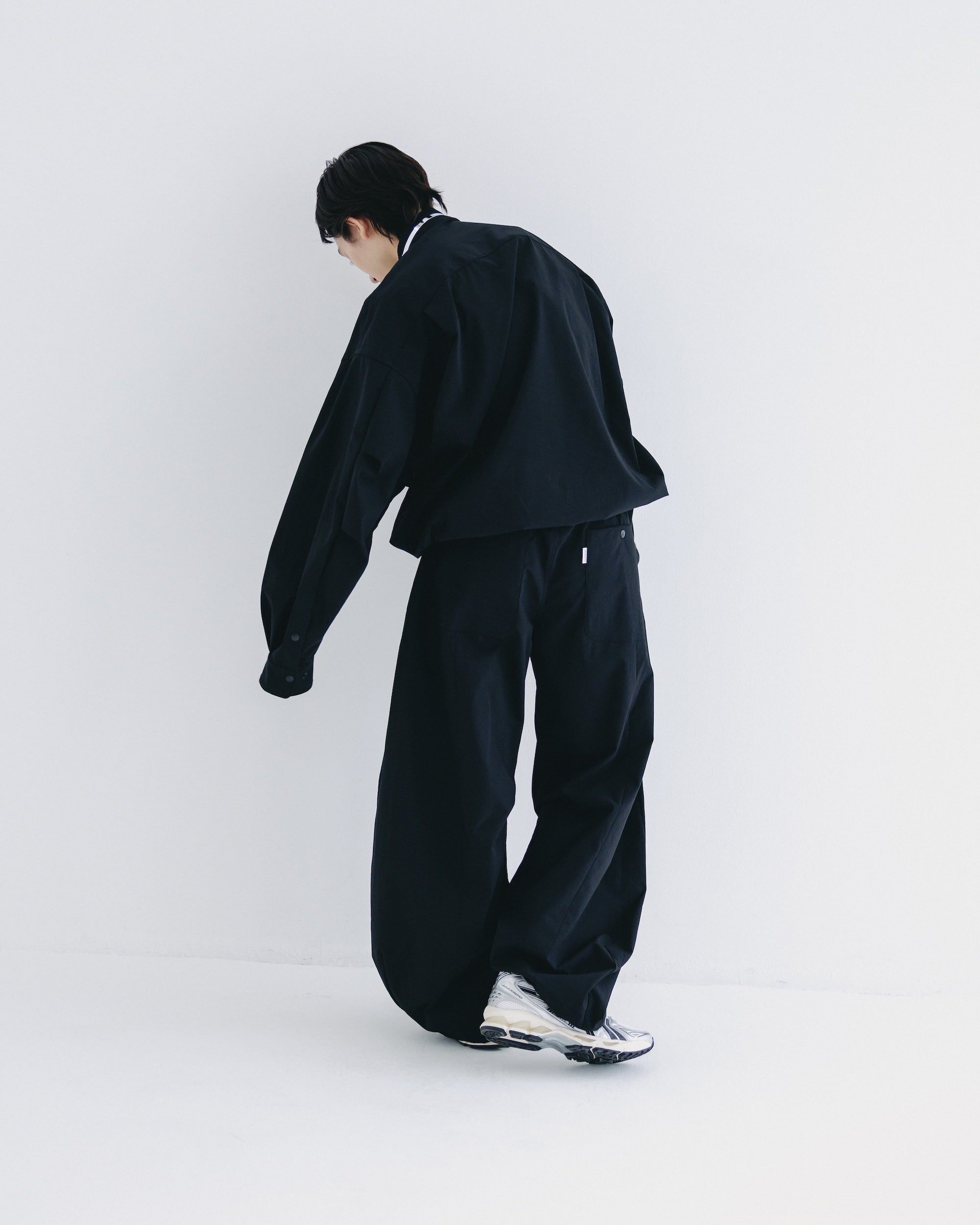 【9.20 SAT 20:00- IN STOCK】CITY UNIFORM L/S PULLOVER SHIRT (BLACK)