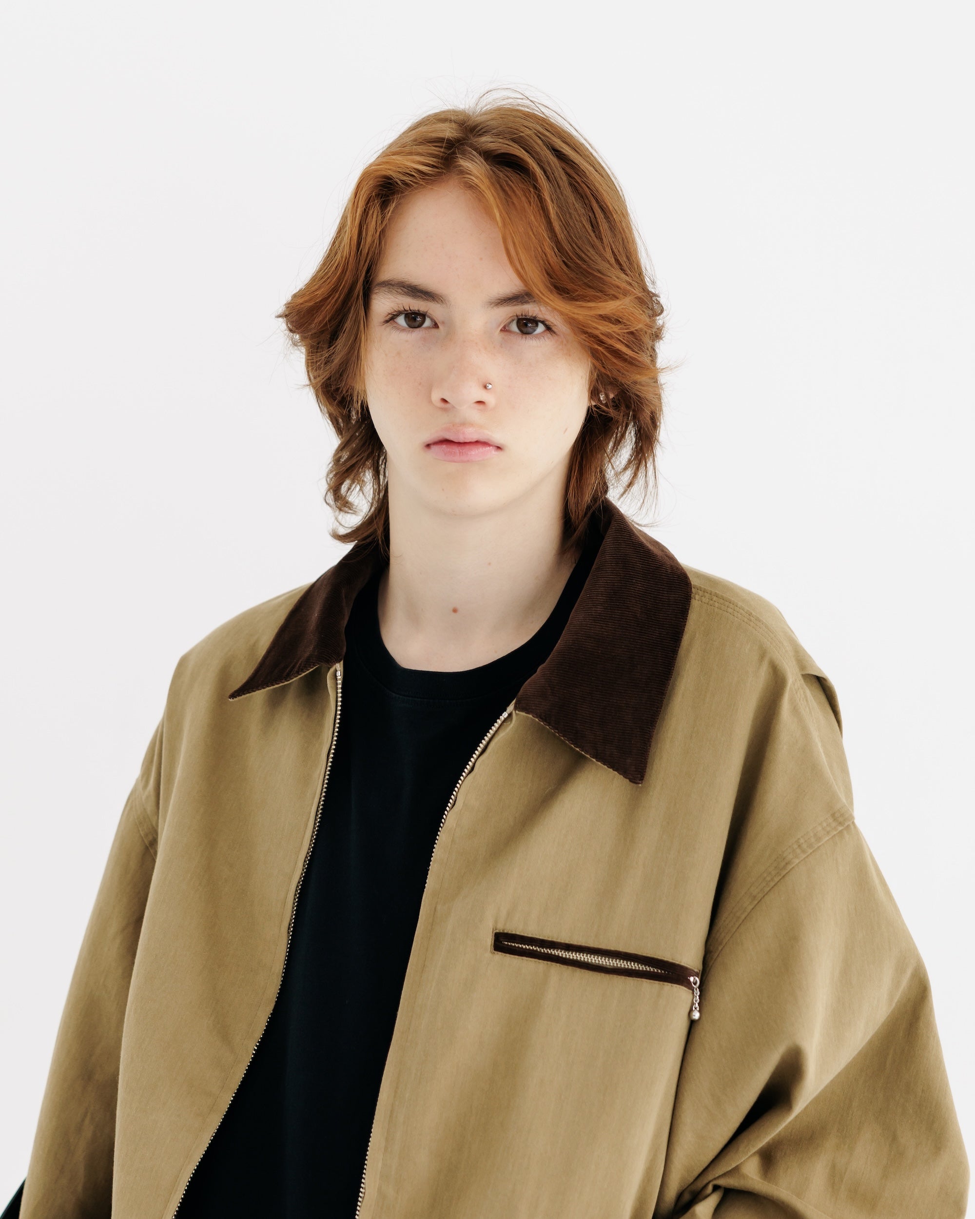 【8.30 SAT 20:00- IN STOCK】VINTAGE COTTON WORKER JACKET (BEIGE)
