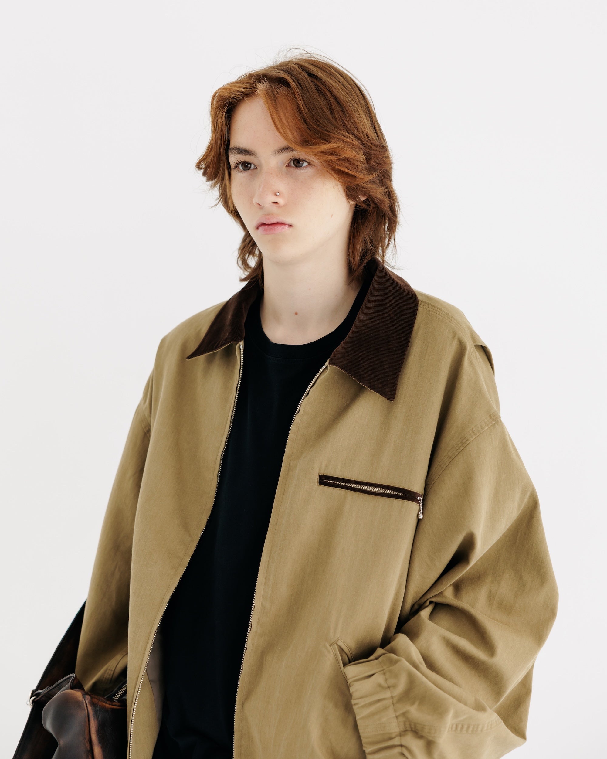 【8.30 SAT 20:00- IN STOCK】VINTAGE COTTON WORKER JACKET (BEIGE)