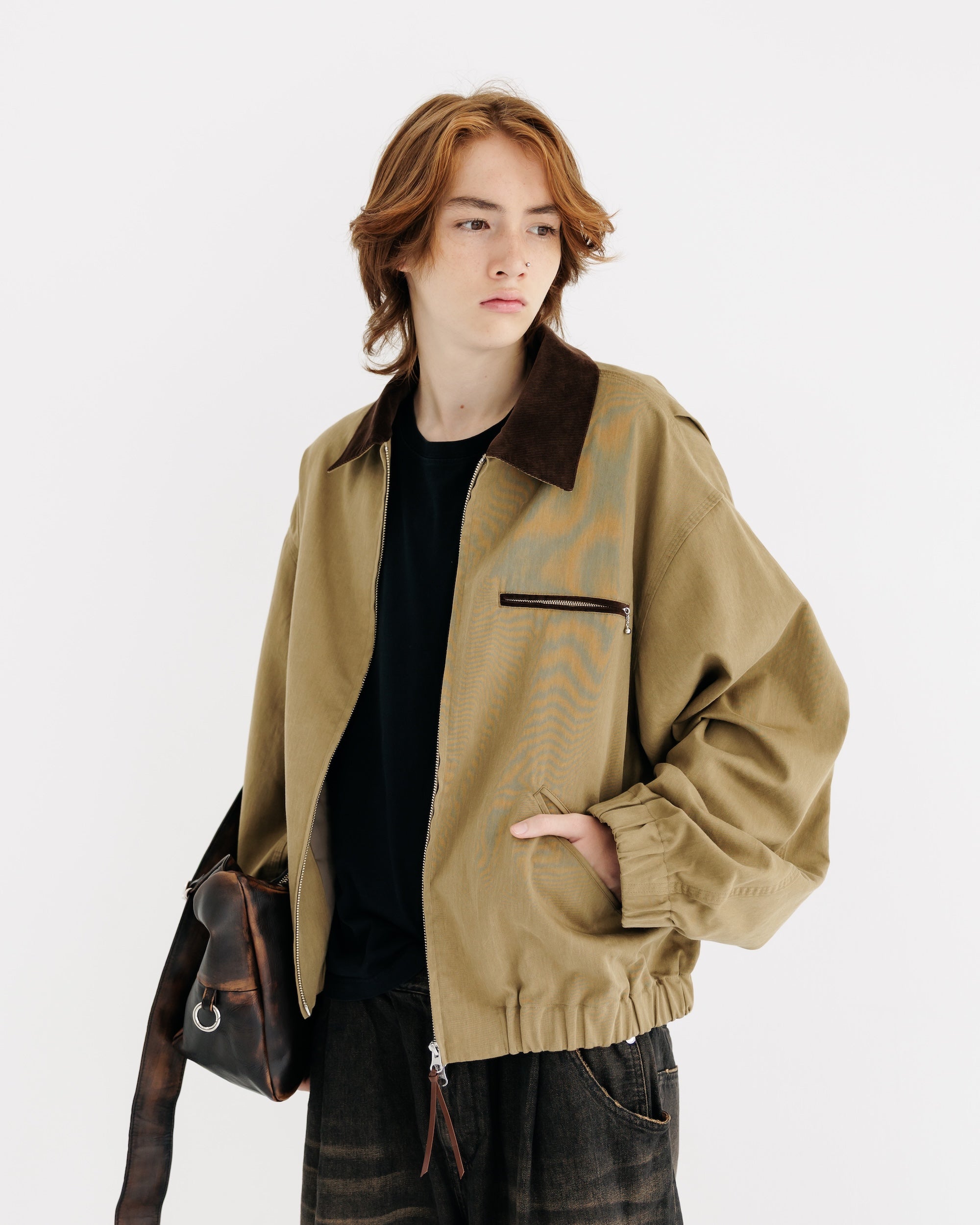 【8.30 SAT 20:00- IN STOCK】VINTAGE COTTON WORKER JACKET (BEIGE)