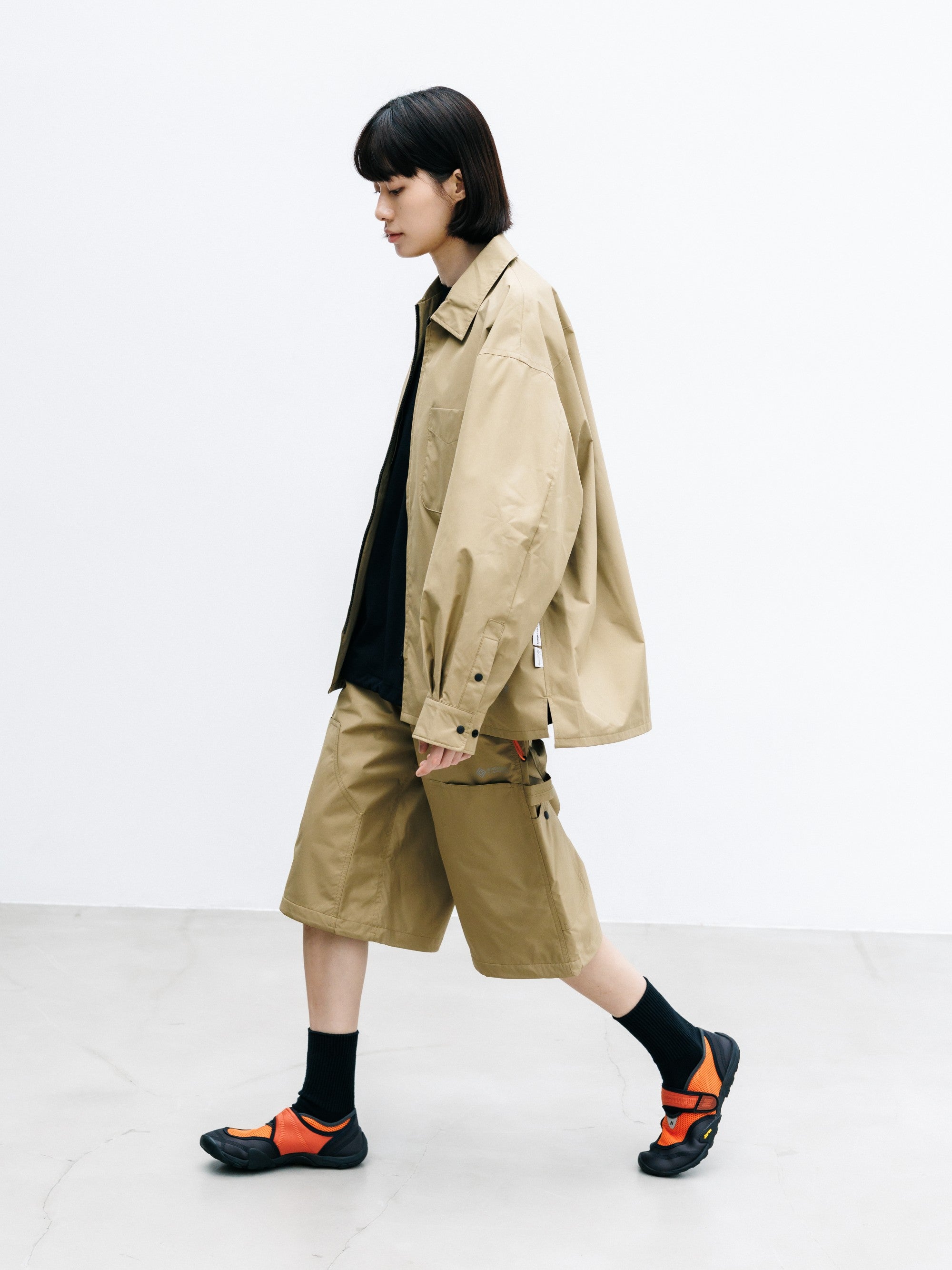 【8.8 SAT 20:00- IN STOCK】+phenix WINDSTOPPER® by GORE-TEX LABS CITY UNIFORM ZIPUP L/S SHIRT (CAMEL BEIGE)