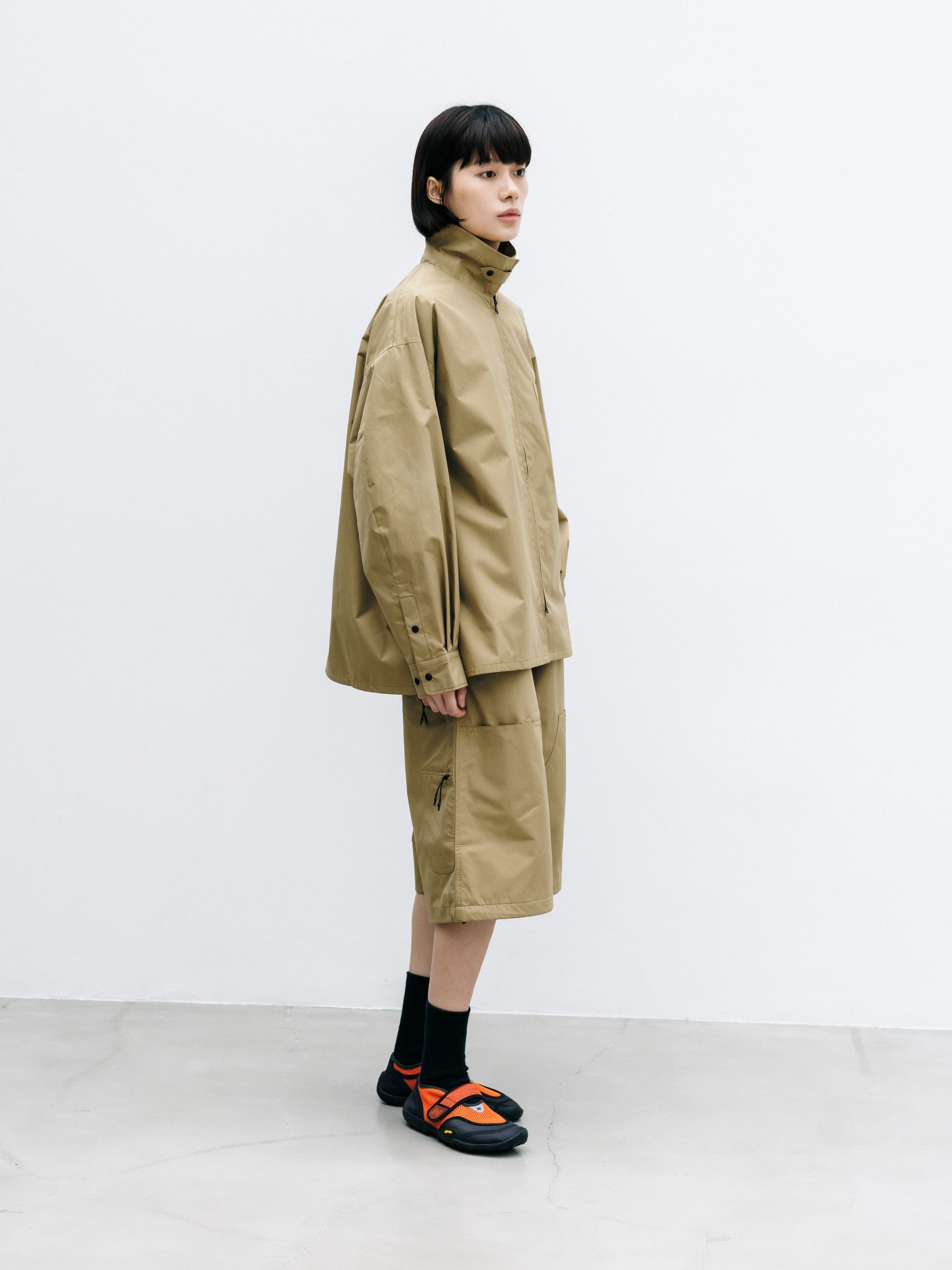 【8.8 SAT 20:00- IN STOCK】+phenix WINDSTOPPER® by GORE-TEX LABS CITY UNIFORM ZIPUP L/S SHIRT (CAMEL BEIGE)
