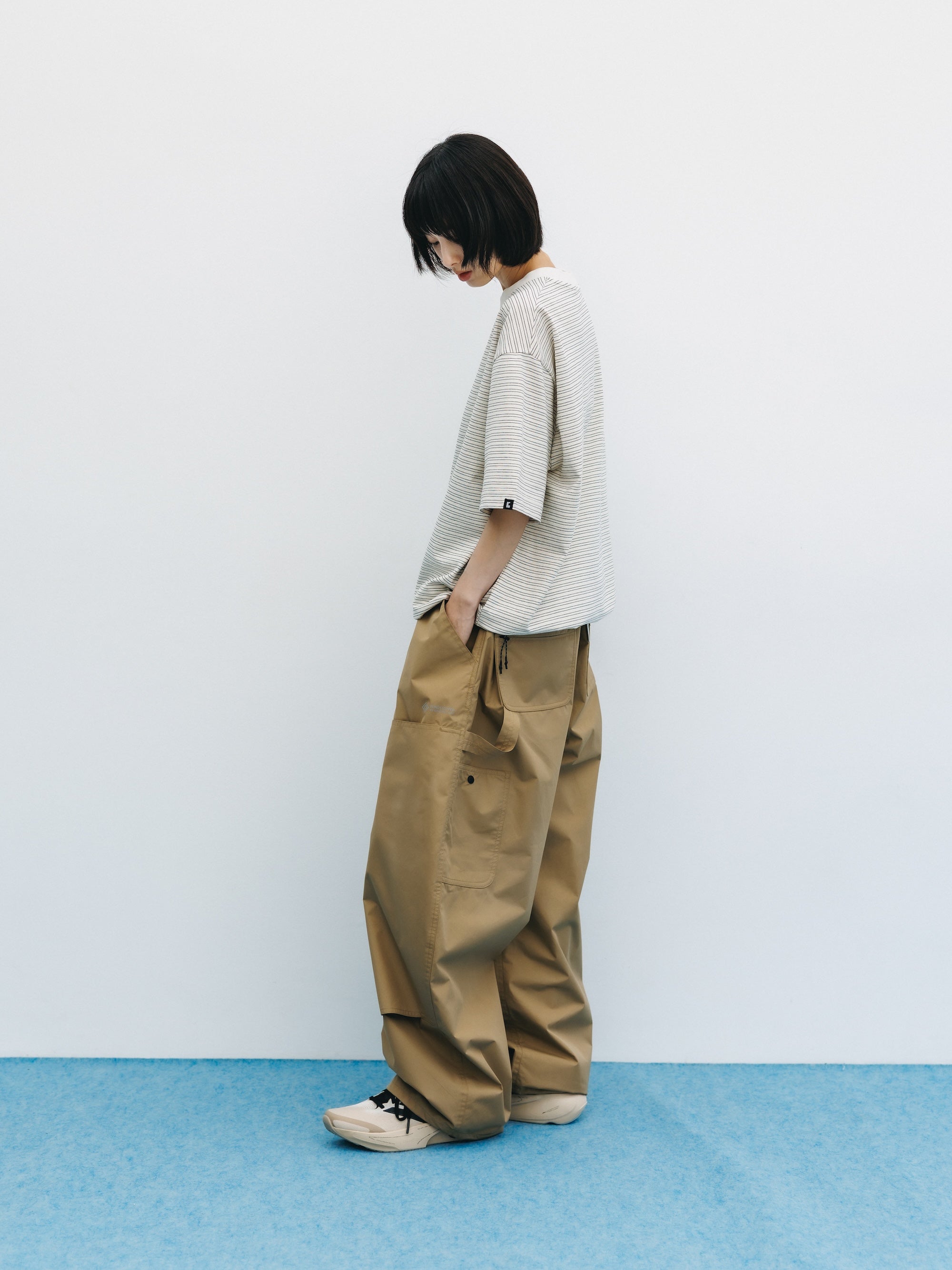 +PHENIX WINDSTOPPER® BY GORE-TEX LABS DOUBLE KNEE CURVED WORKER PANTS (CAMEL BEIGE)