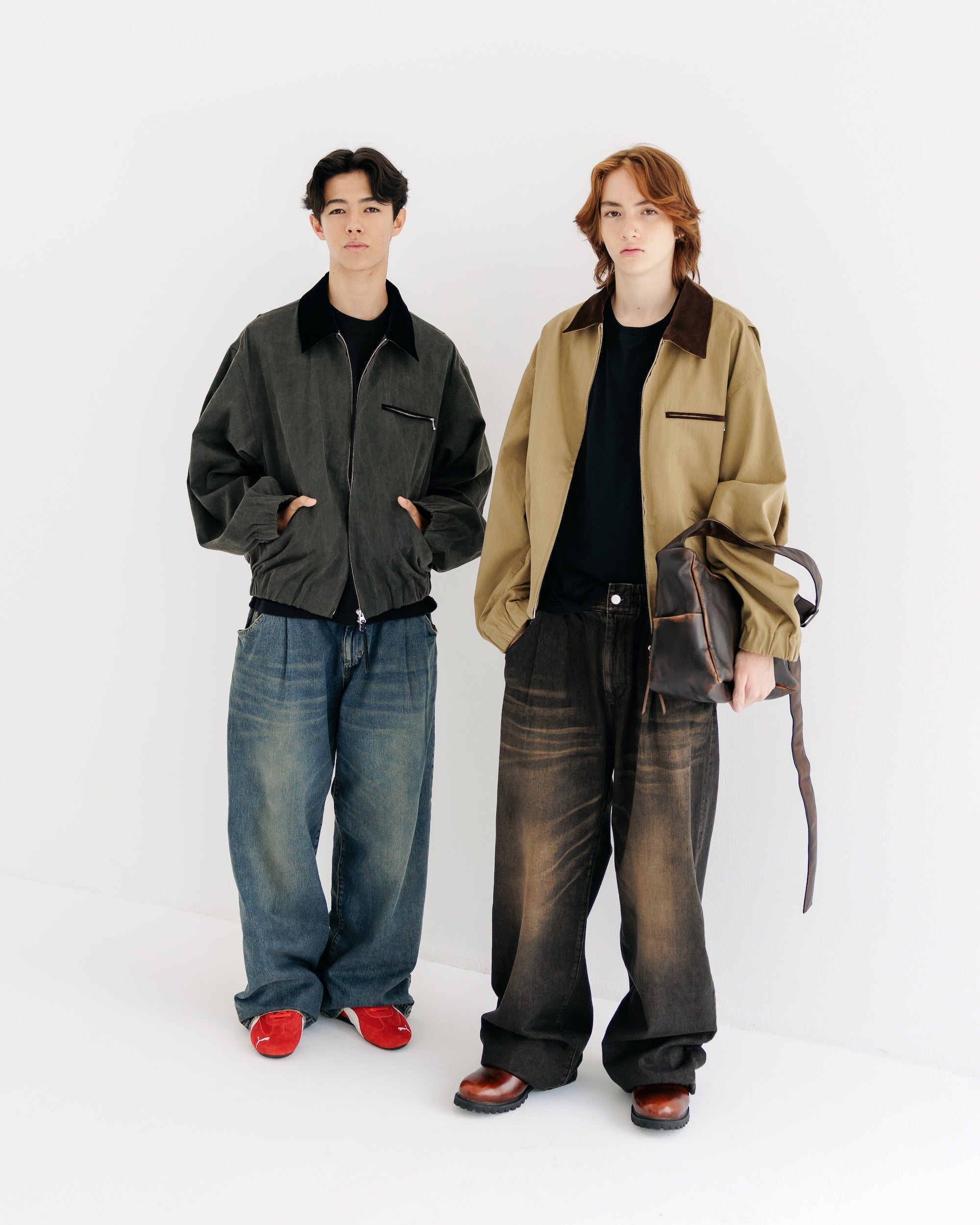 【8.30 SAT 20:00- IN STOCK】VINTAGE COTTON WORKER JACKET (BLACK)