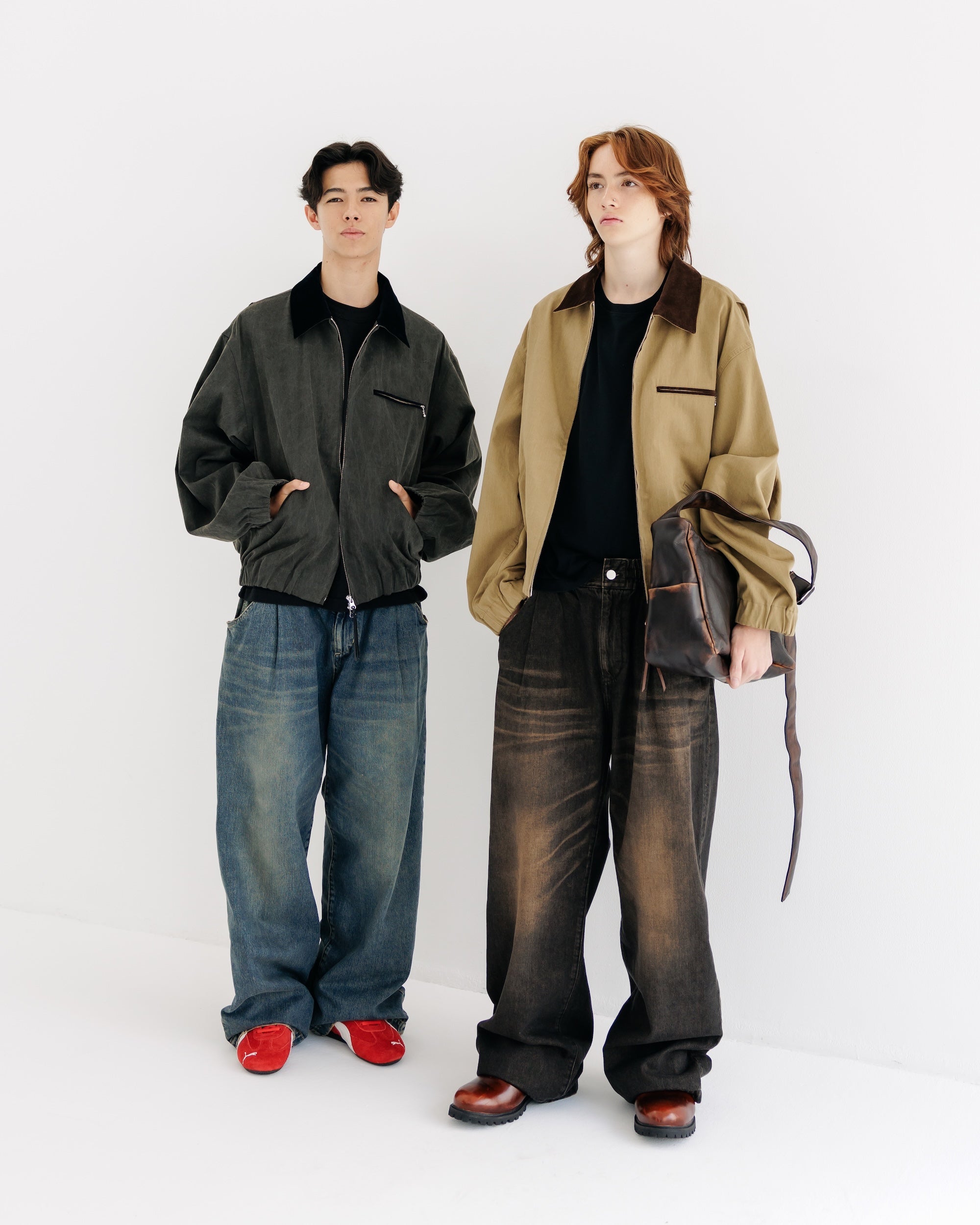 【8.30 SAT 20:00- IN STOCK】VINTAGE DYED SELVEDGE DENIM WIDE PANTS (VINTAGE INDIGO)