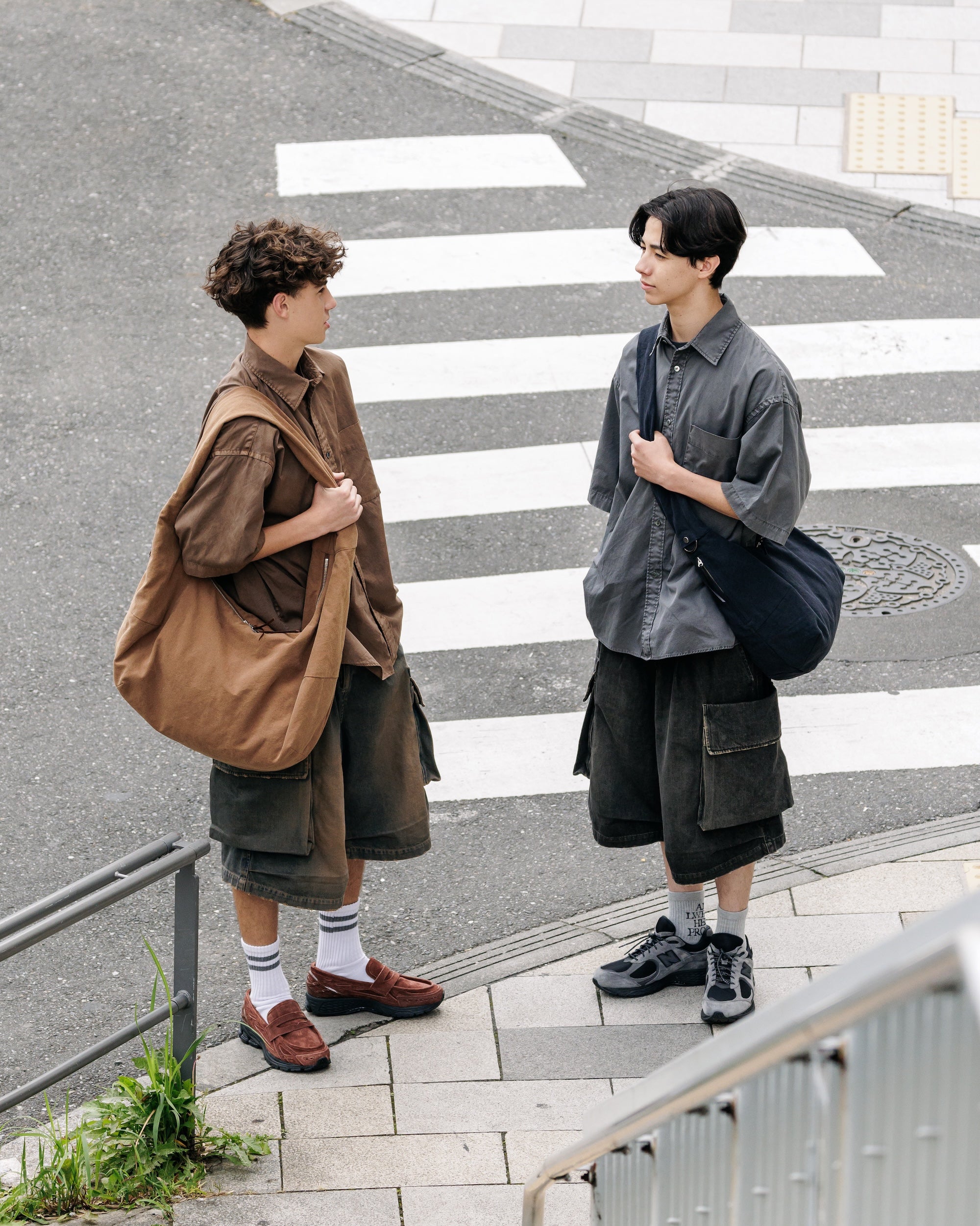 【3.18 WED 20:00- IN STOCK】VINTAGE DYED SELVEDGE DENIM CITY MILITARY HALF PANTS (VINTAGE BROWN)
