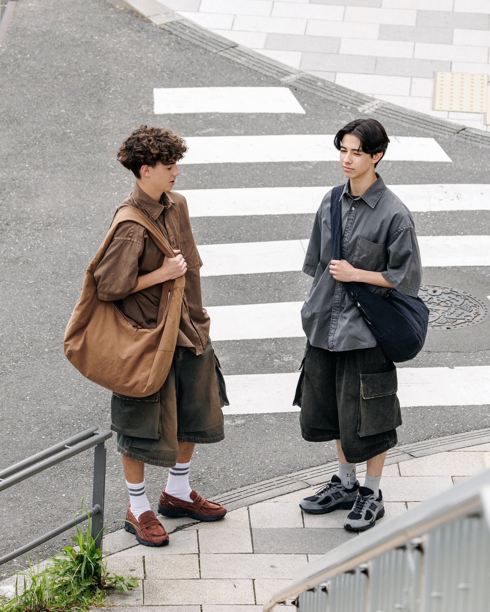 【3.18 WED 20:00- IN STOCK】VINTAGE DYED SELVEDGE DENIM CITY MILITARY HALF PANTS (VINTAGE BROWN)