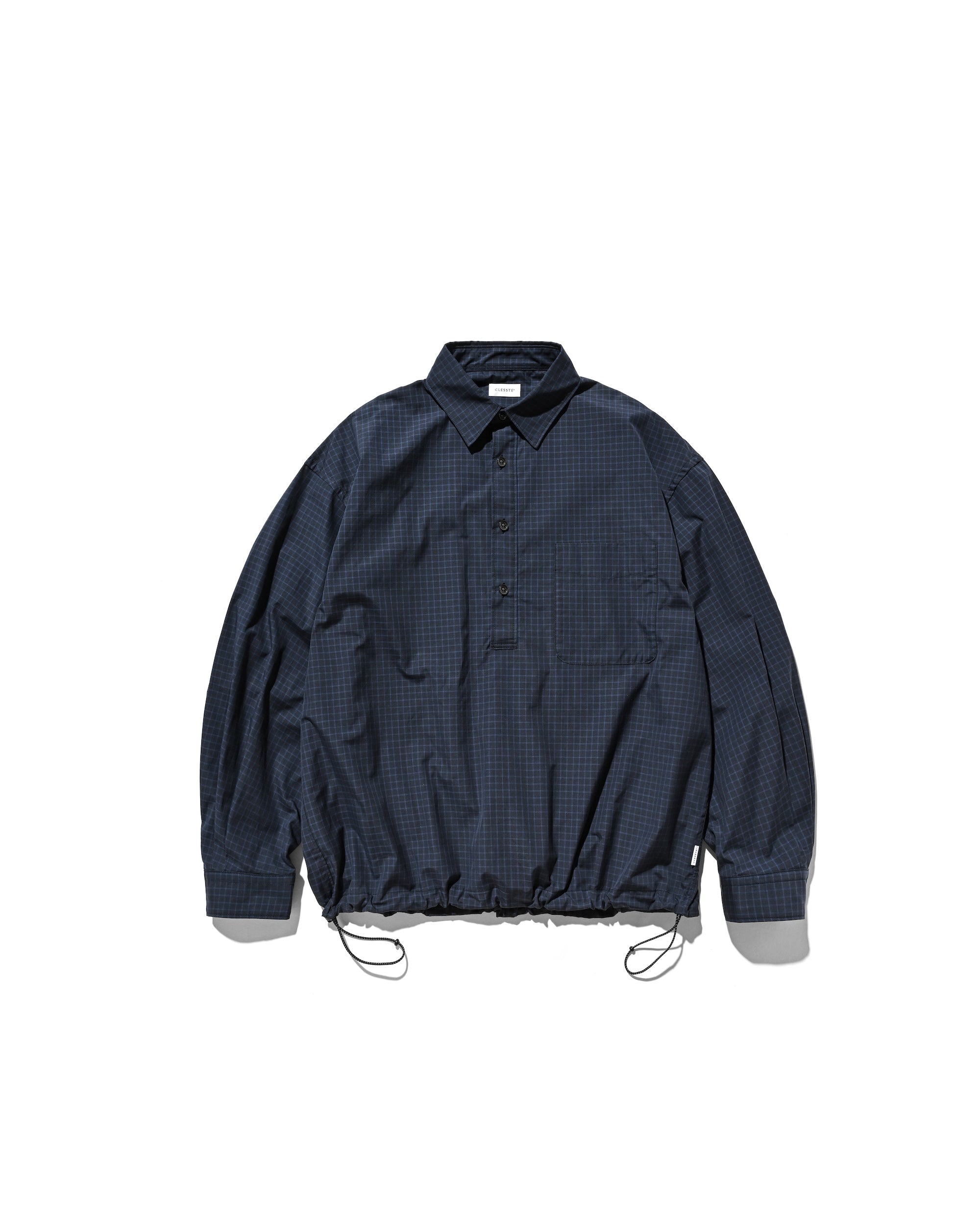 【11.8 SAT 20:00- IN STOCK】MINI PLAID L/S PULLOVER SHIRT (NAVY)