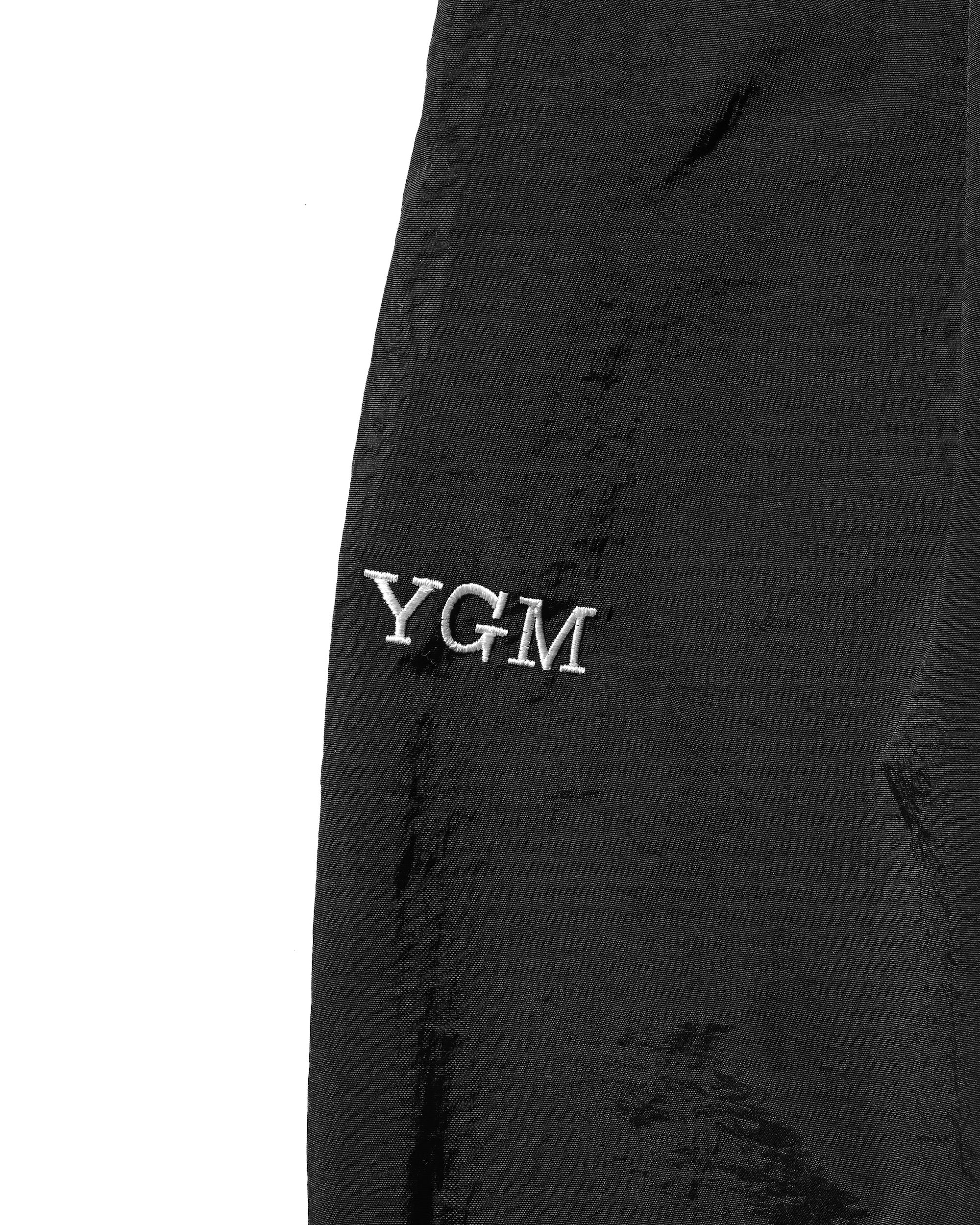 【10.15 WED 20:00- IN STOCK】WATER REPELLENT NYLON CITY UNIFORM WIDE TAPERED PANTS FOR YGM (BLACK×WHITE)
