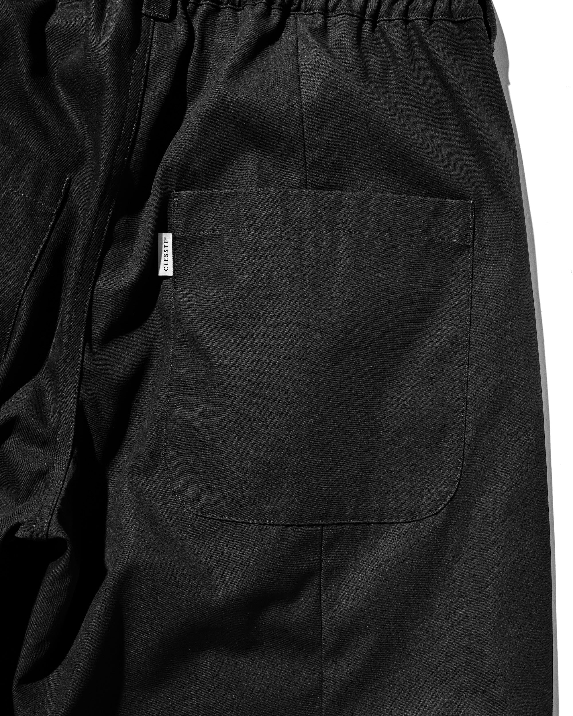 【9.10 WED 20:00- IN STOCK】BARREL LEG EASY PANTS (BLACK)
