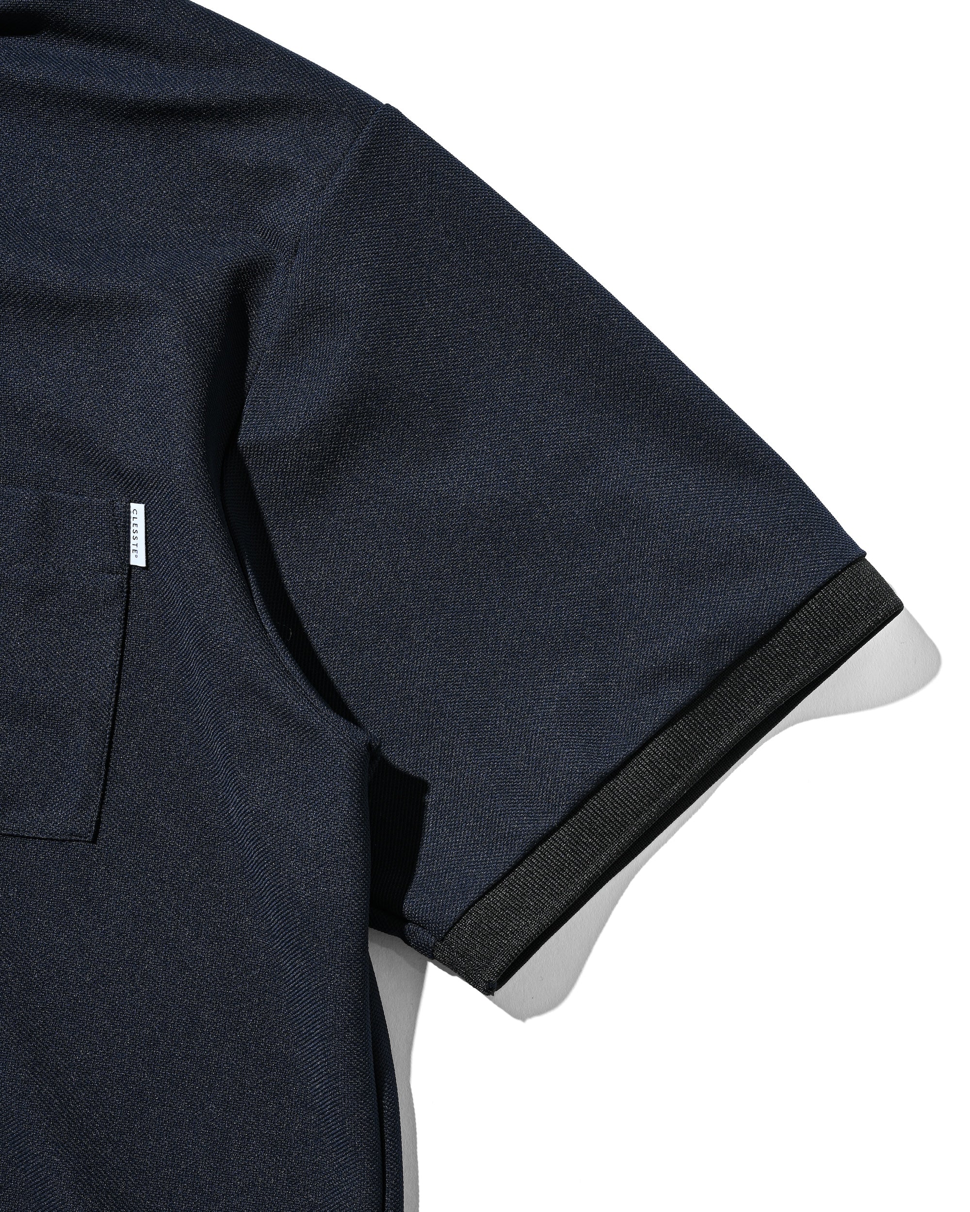 【8.20 WED 20:00- IN STOCK】ACTIVE CITY S/S DOUBLE COLLAR POLO SHIRT (NAVY×BLACK)