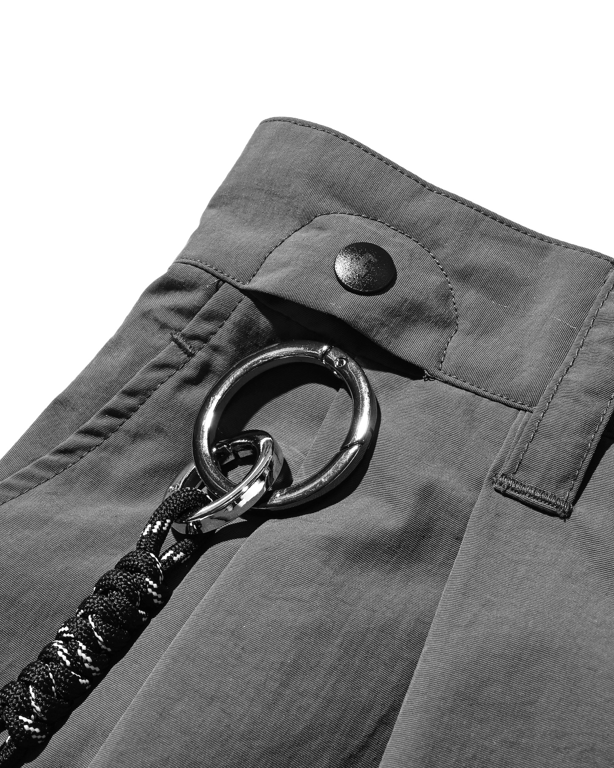 【10.15 WED 20:00- IN STOCK】WATER REPELLENT NYLON CITY UNIFORM WIDE TAPERED PANTS FOR YGM (GRAY×GRAY)