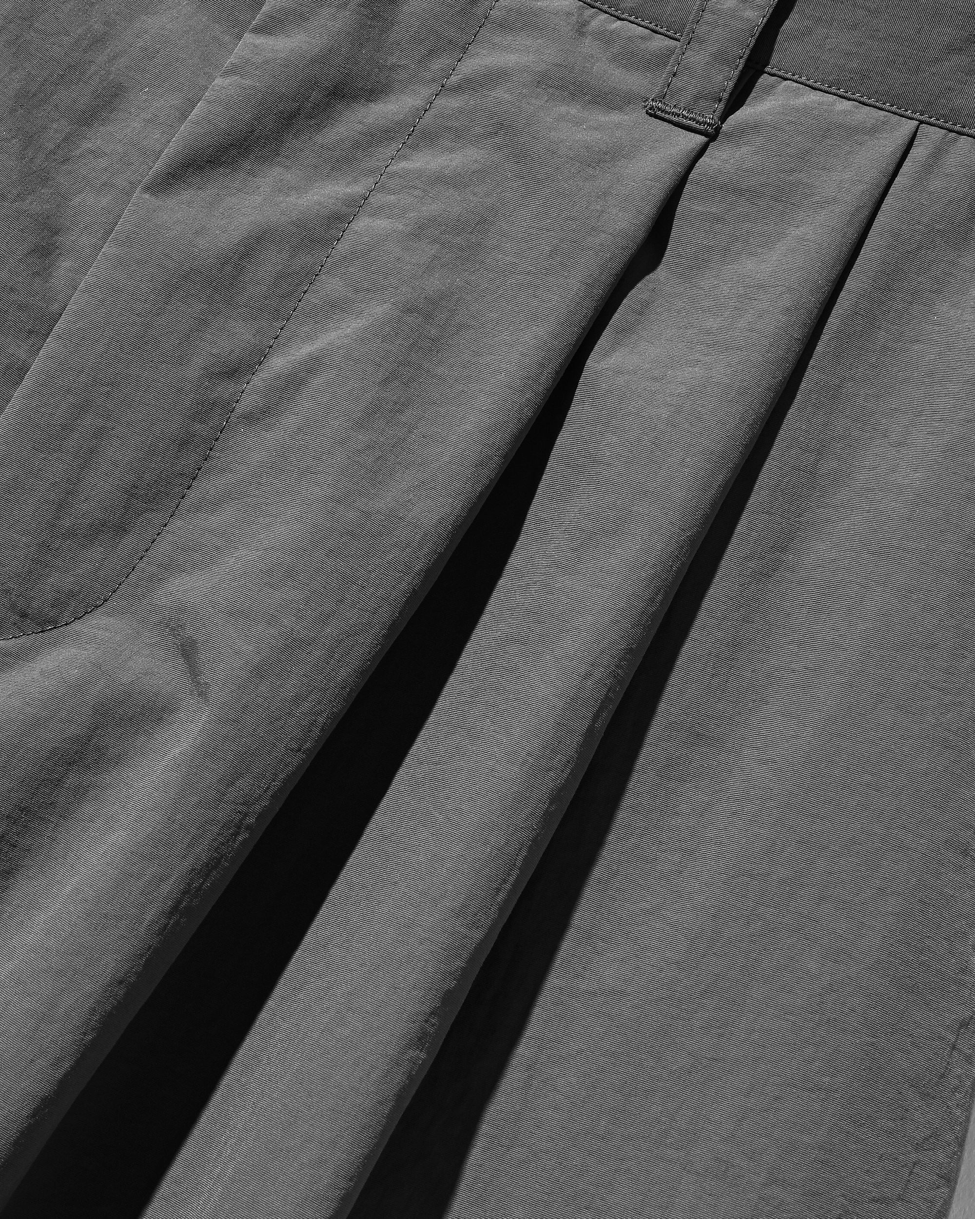 【10.15 WED 20:00- IN STOCK】WATER REPELLENT NYLON CITY UNIFORM WIDE TAPERED PANTS FOR YGM (GRAY×GRAY)