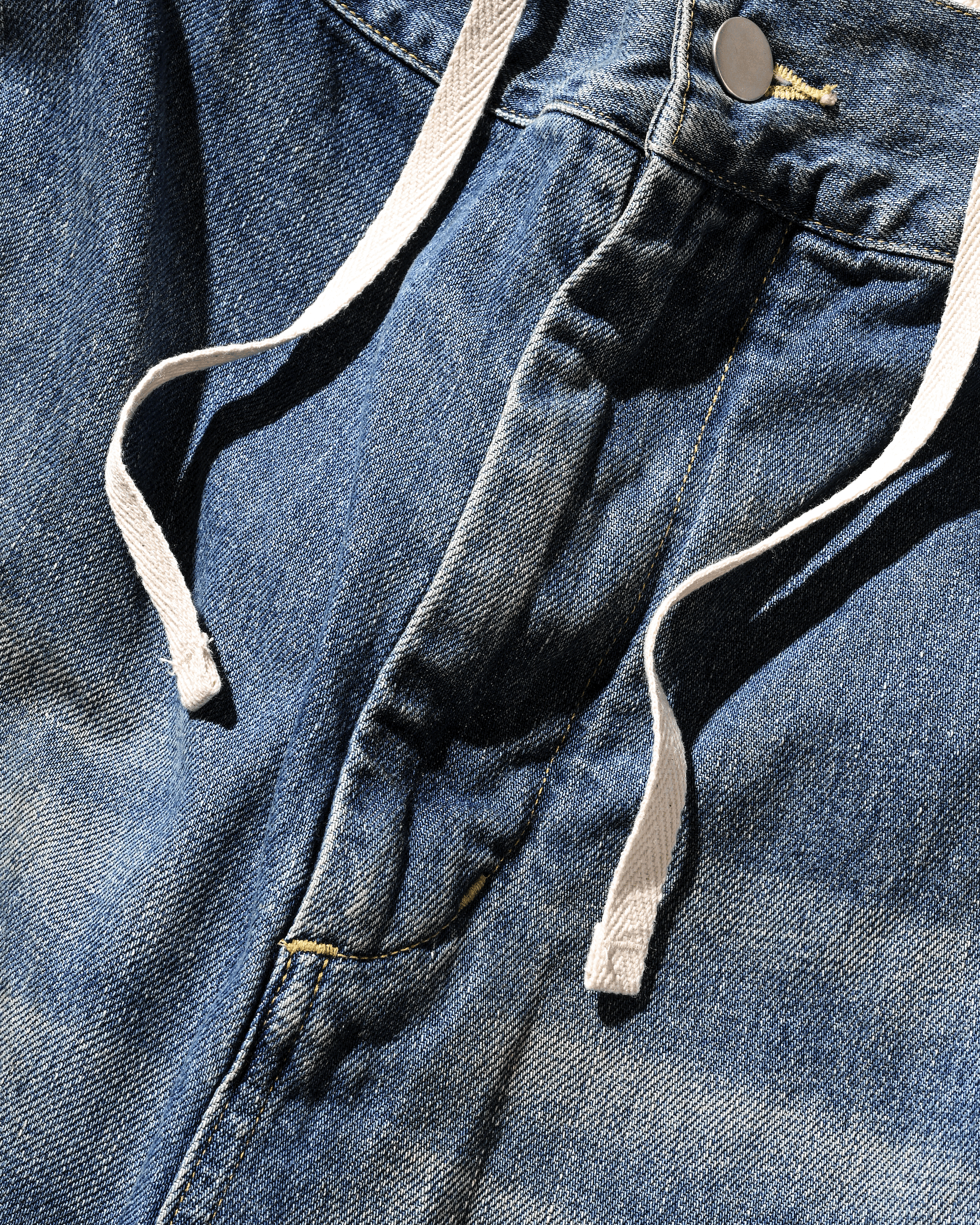 【10.1 WED 20:00- IN STOCK】VINTAGE DYED SELVEDGE DENIM BARREL LEG PANTS (VINTAGE LIGHT INDIGO)
