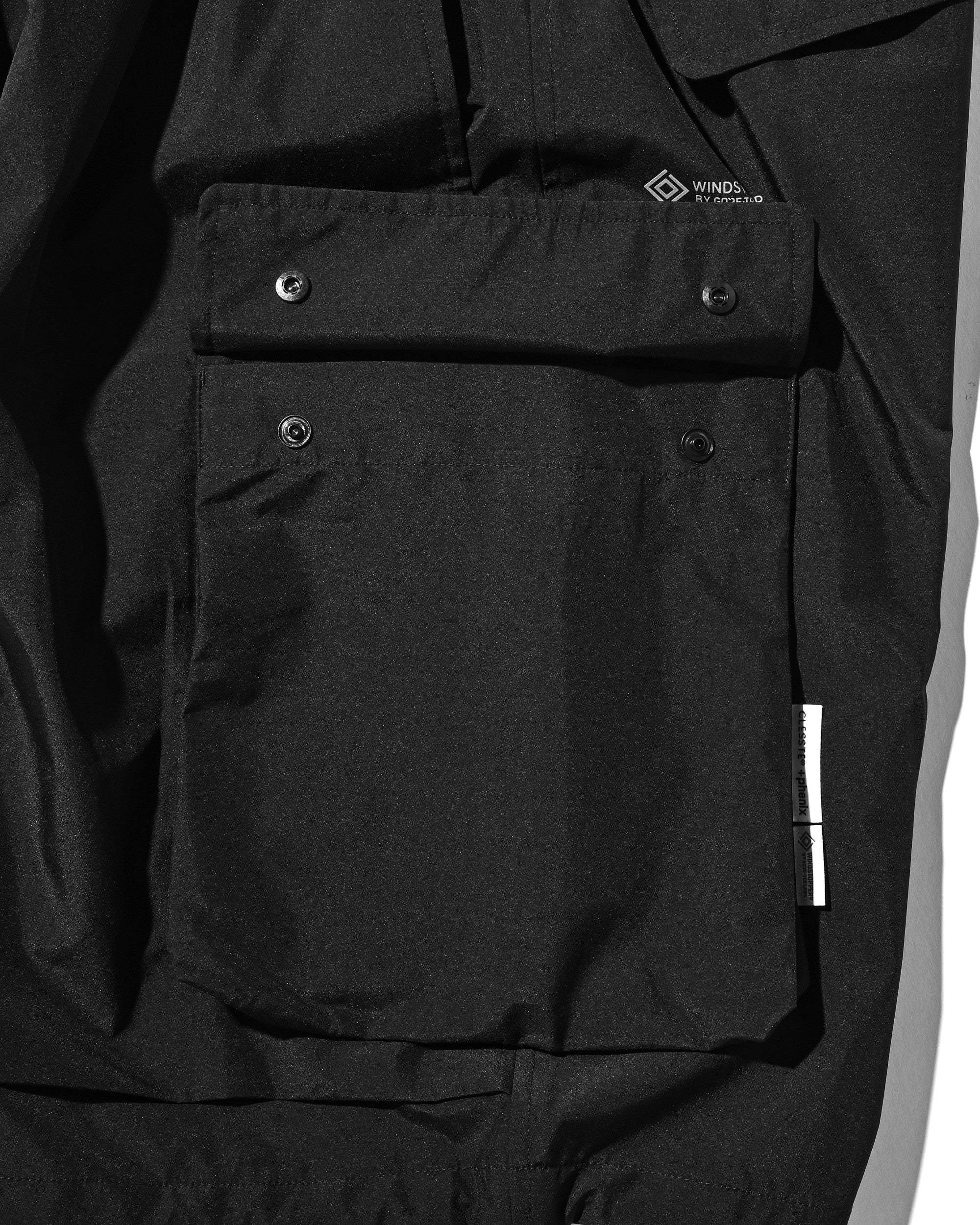 【6.27 SAT 20:00- IN STOCK】+phenix WINDSTOPPER® by GORE-TEX LABS TWILL CITY MILITARY HALF PANTS 001 (BLACK)