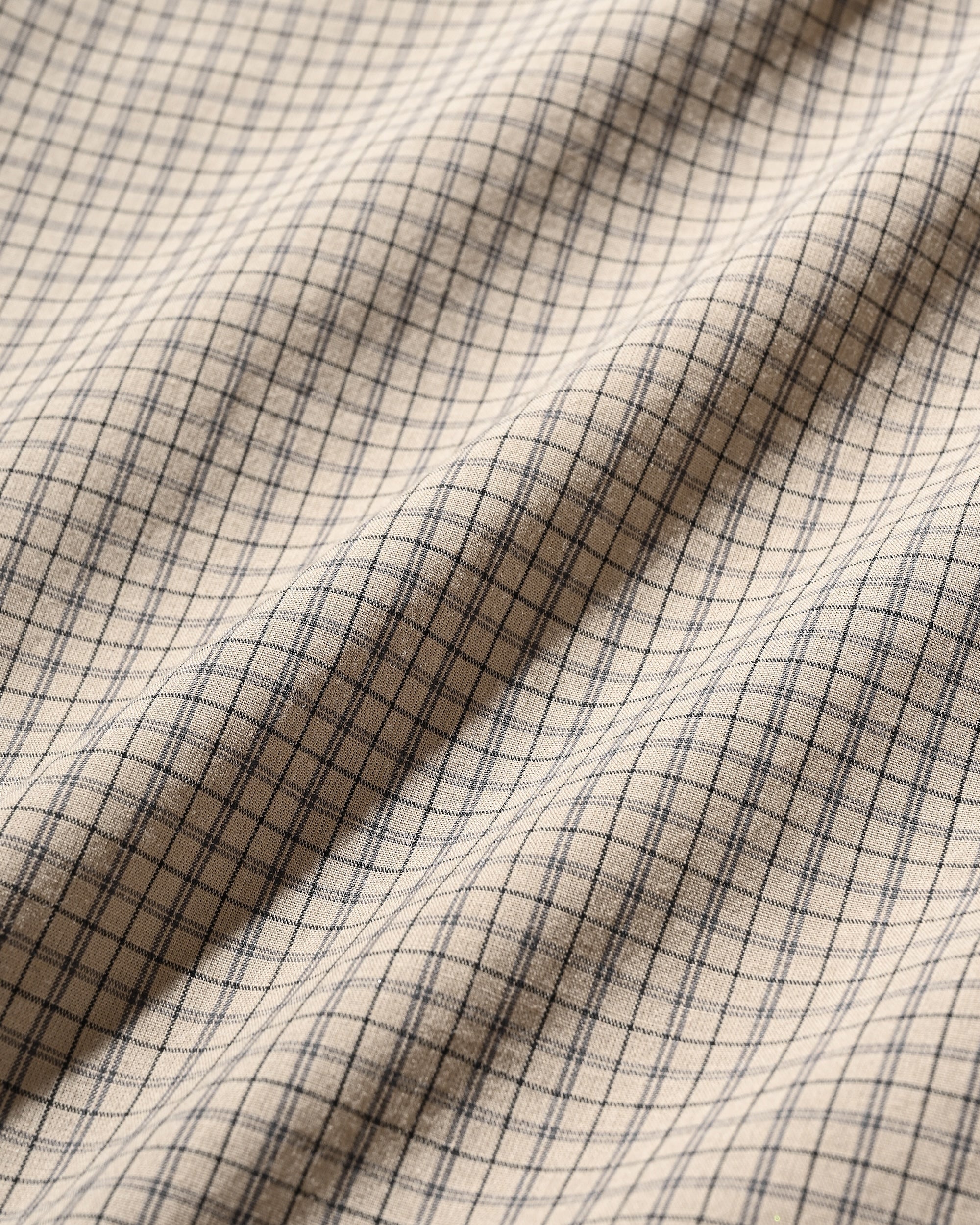 【11.8 SAT 20:00- IN STOCK】MINI PLAID L/S PULLOVER SHIRT (BEIGE)