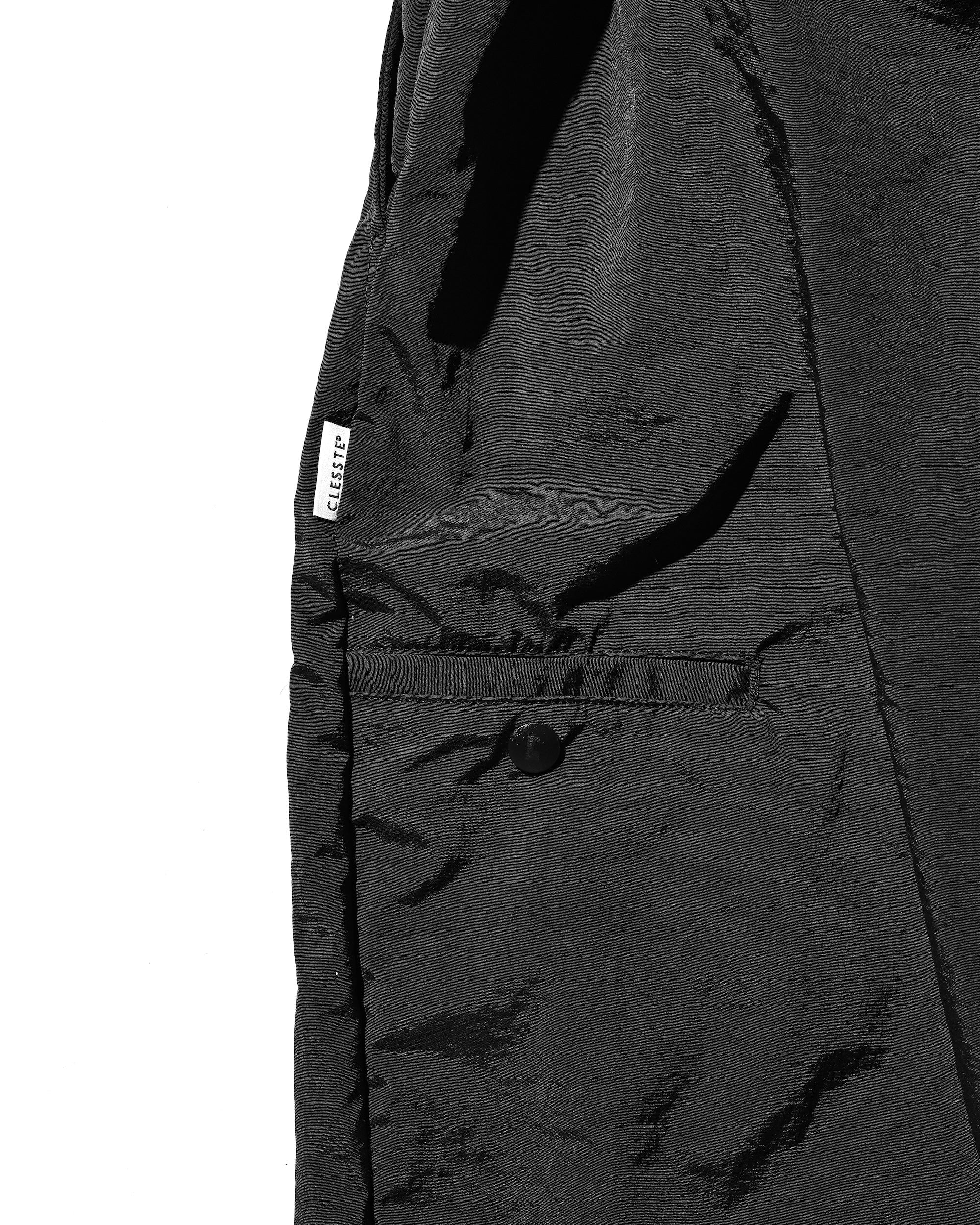 【10.15 WED 20:00- IN STOCK】WATER REPELLENT NYLON CITY UNIFORM WIDE TAPERED PANTS FOR YGM (BLACK×WHITE)