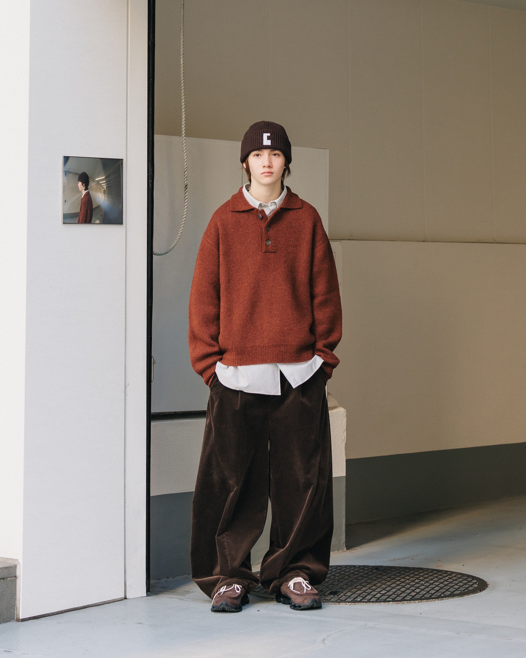 Clesste SLUB PILE KNIT POLO