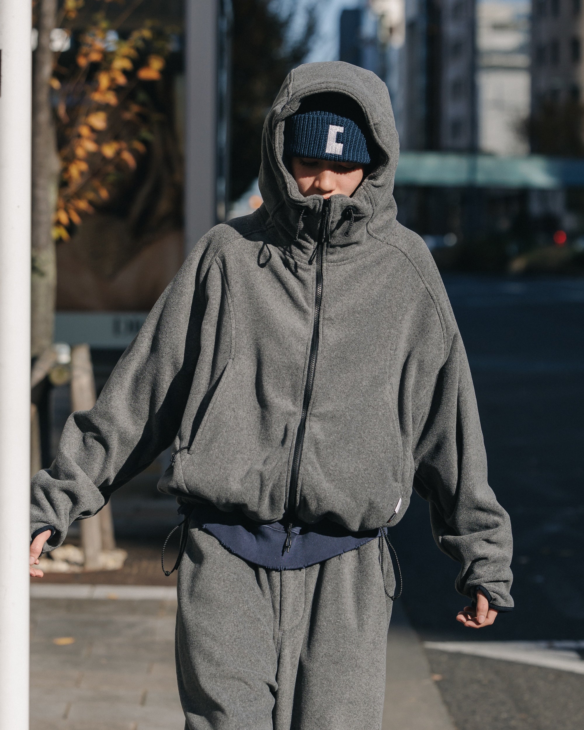 【10.12 SUN 20:00- IN STOCK】“C” COTTON KNIT CAP 001 (NAVY)