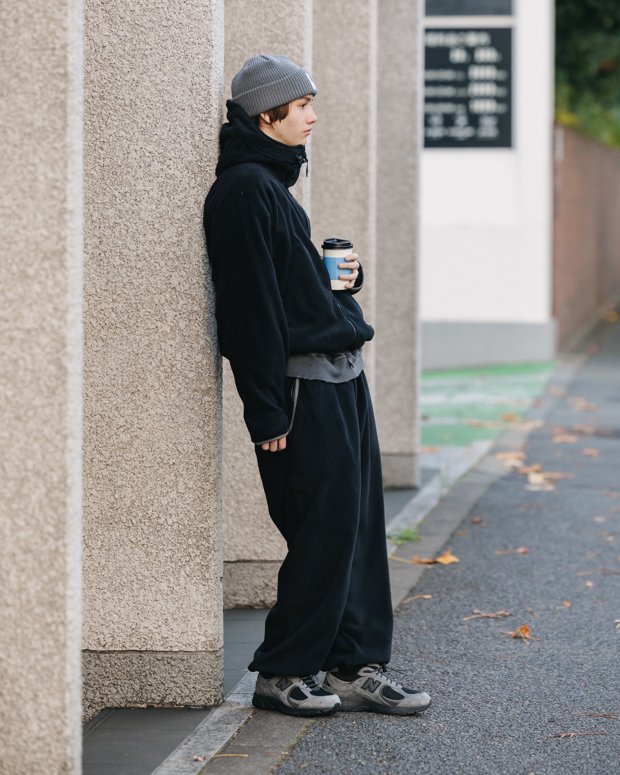 【10.12 SUN 20:00- IN STOCK】“C” COTTON KNIT CAP 001 (GRAY)