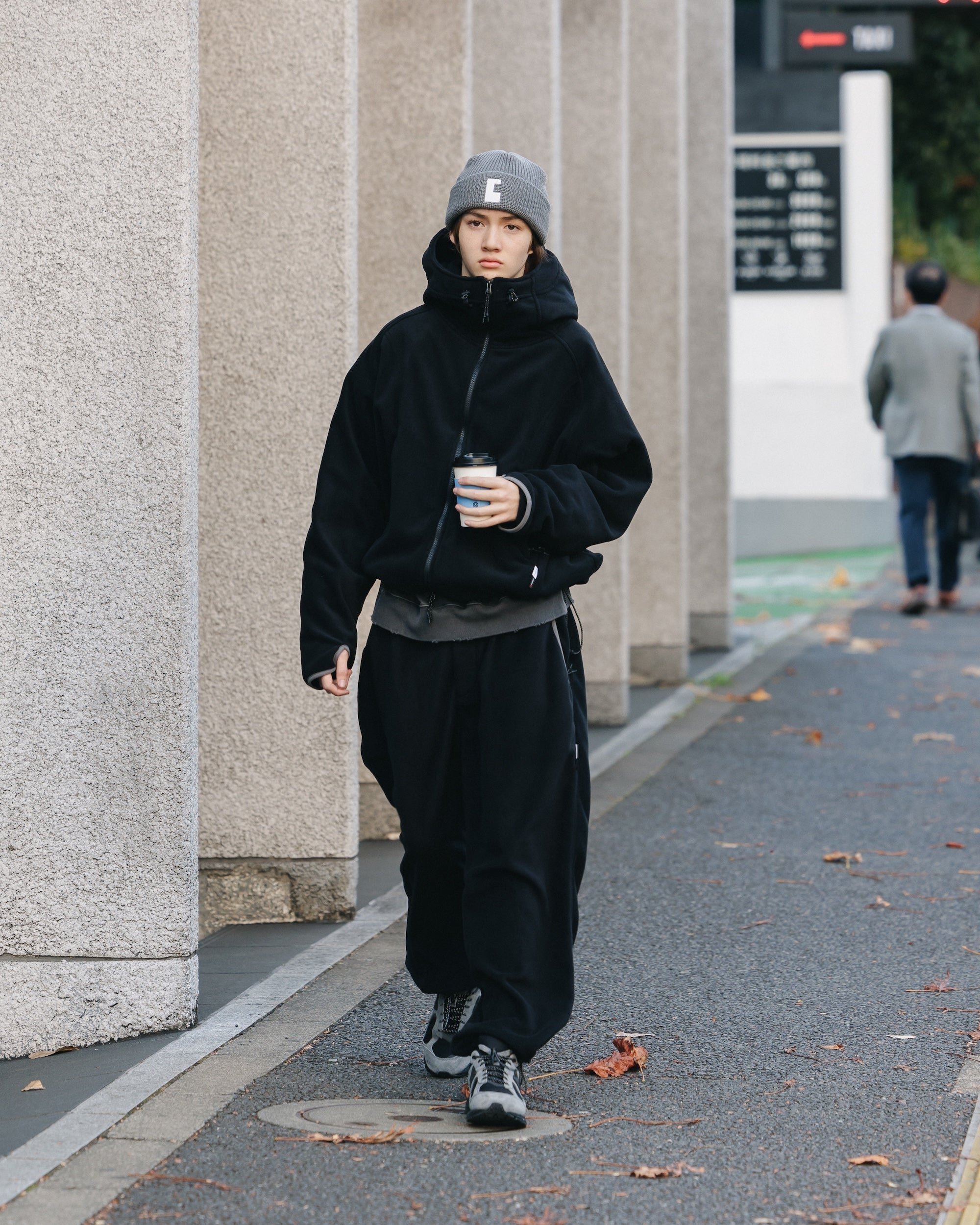 【10.12 SUN 20:00- IN STOCK】“C” COTTON KNIT CAP 001 (GRAY)
