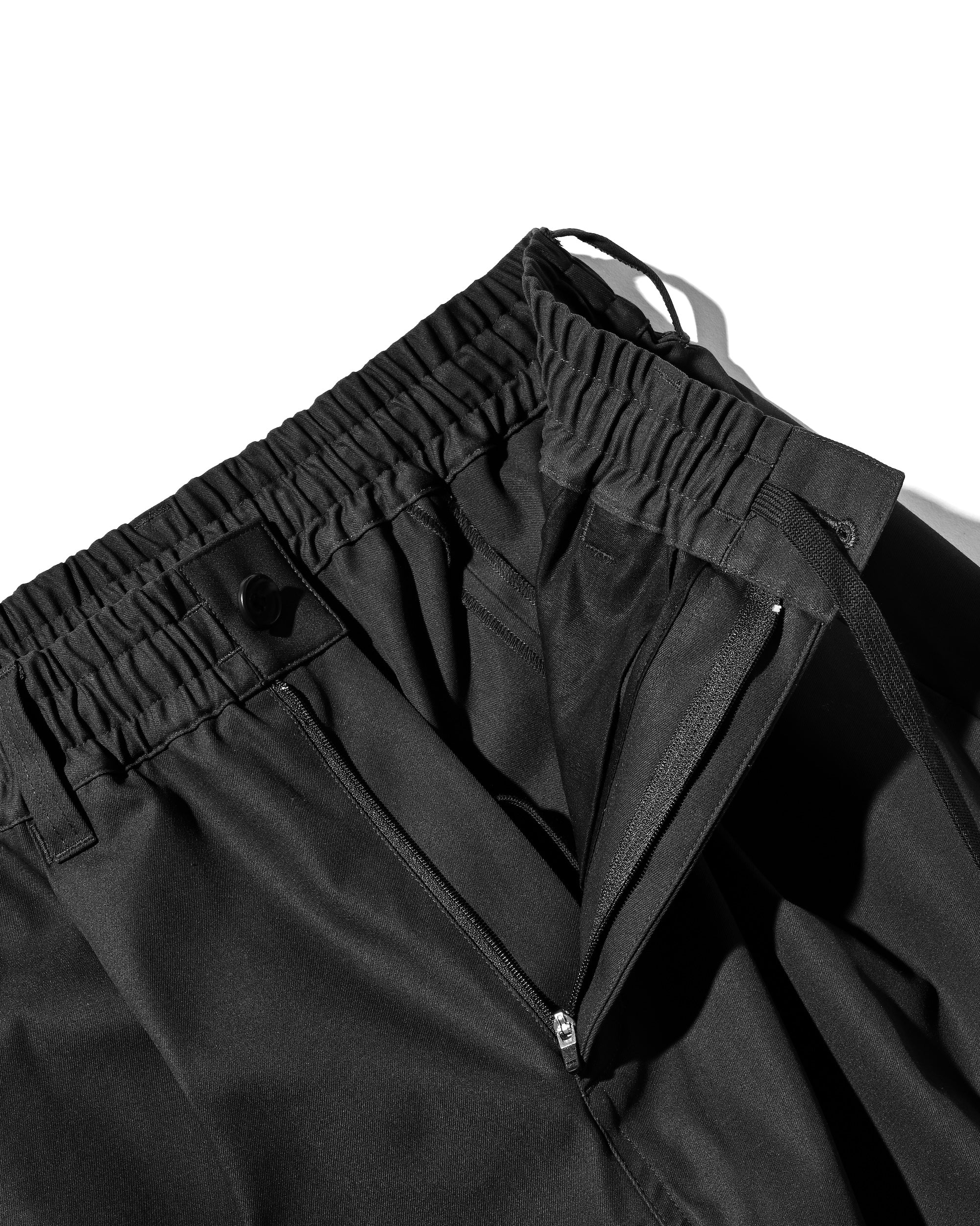 【9.10 WED 20:00- IN STOCK】BARREL LEG EASY PANTS (BLACK)
