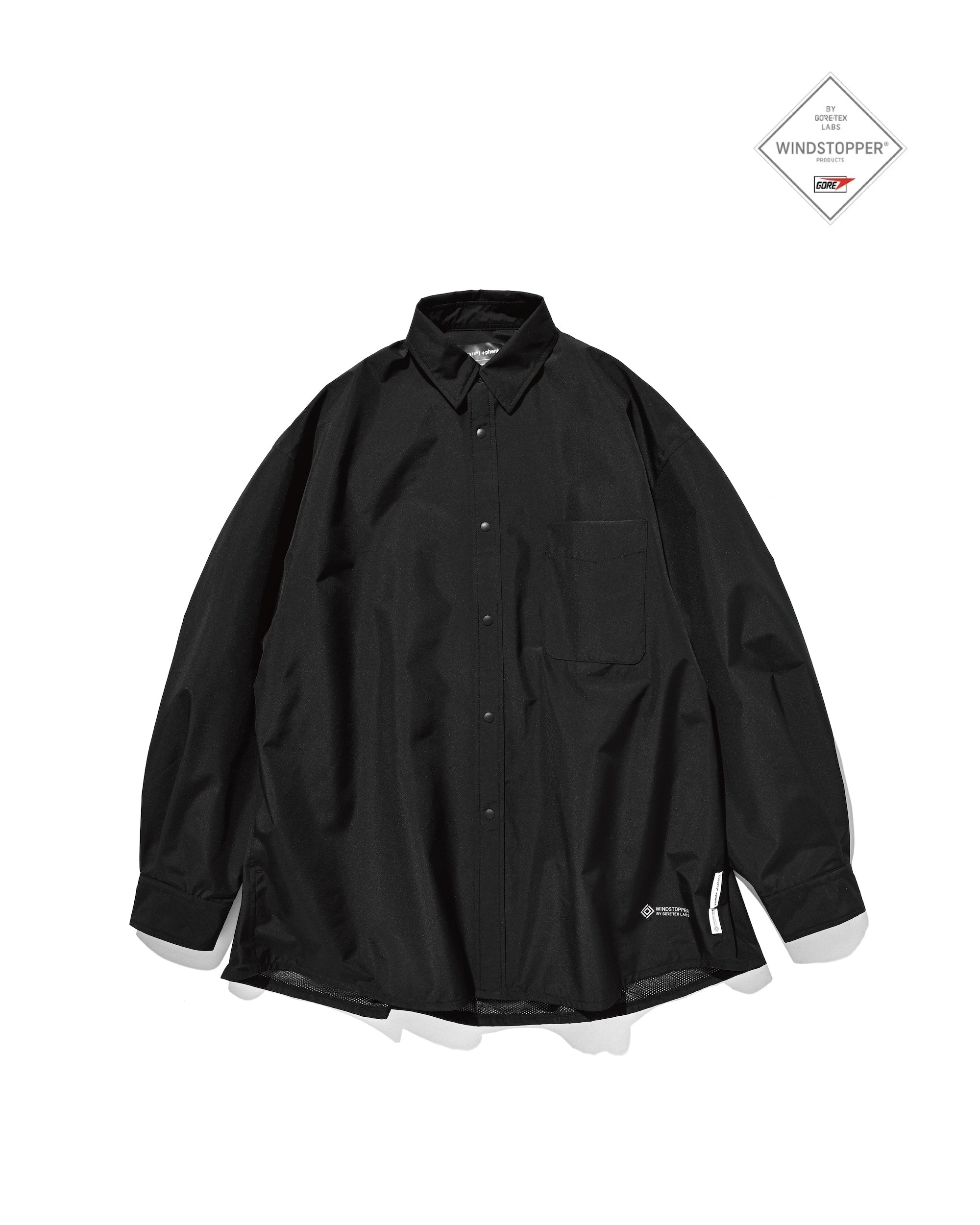 【3.18 WED 20:00- IN STOCK】+phenix WINDSTOPPER® by GORE-TEX LABS CITY UNIFORM L/S SHIRT (BLACK)