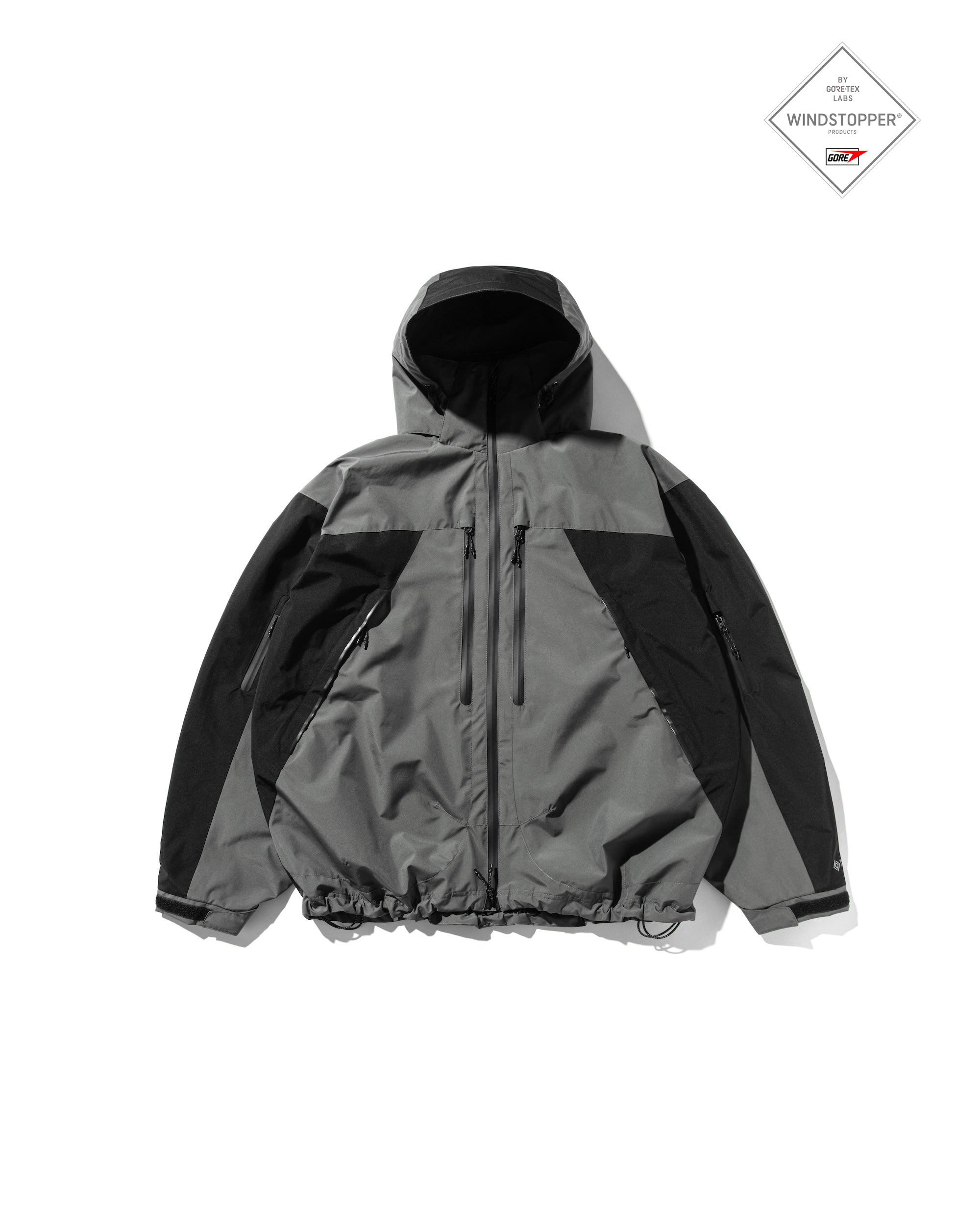 【9.3 WED 20:00- IN STOCK】+phenix WINDSTOPPER® by GORE-TEX LABS CITY MOUNTAIN PARKA (GRAPHAITE GRAY×BLACK)