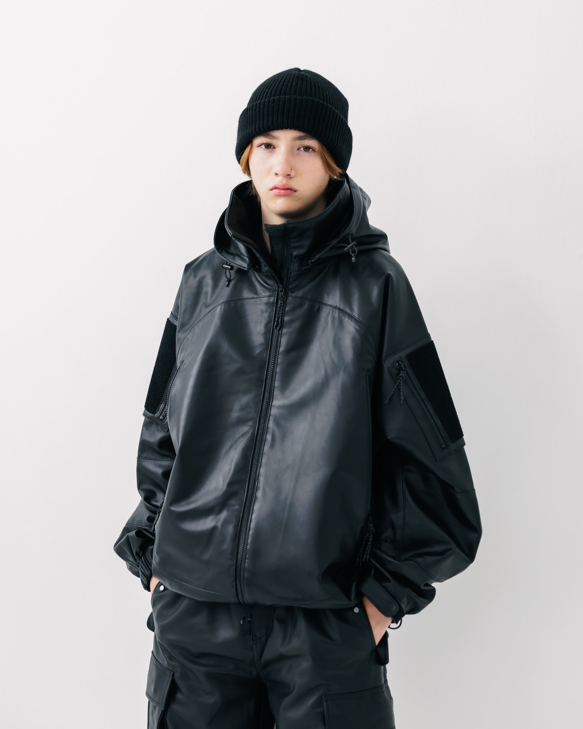 +phenix WINDSTOPPER® by GORE-TEX LABS LEATHER CITY MILITARY JACKET