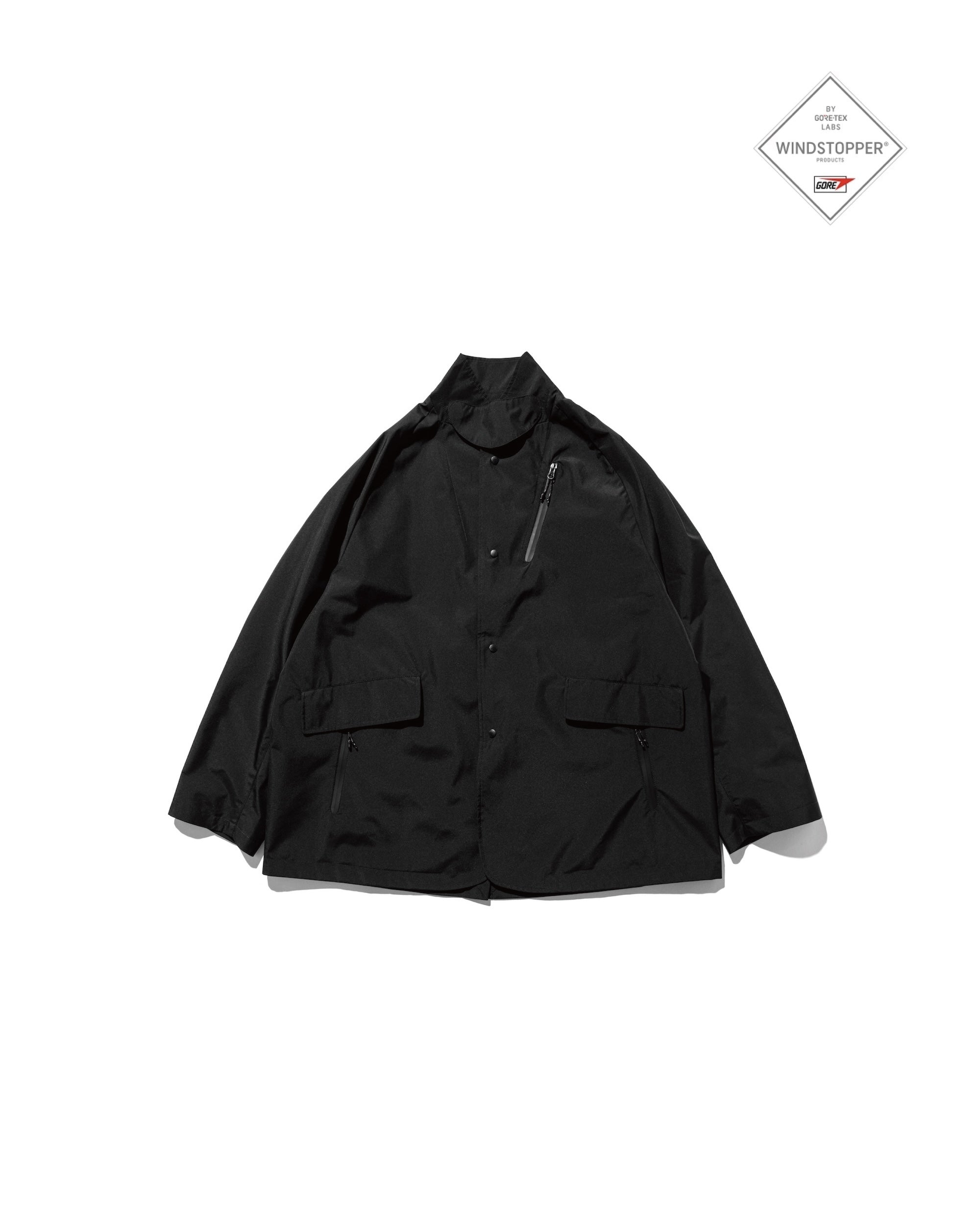 【9.3 WED 20:00- IN STOCK】+phenix WINDSTOPPER® by GORE-TEX LABS ACTIVE CITY STORAGE JACKET (BLACK)